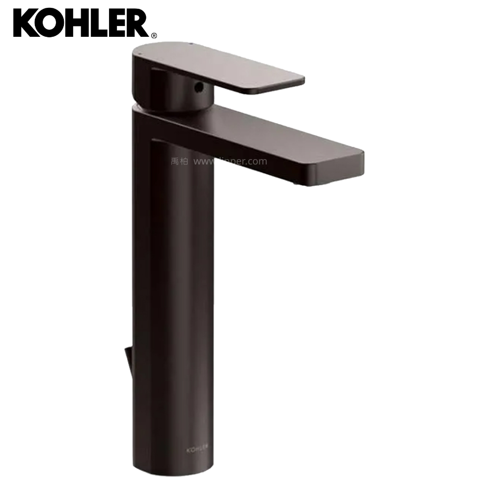★ 個性盡顯優惠 ★ KOHLER Parallel 高腳臉盆龍頭 (霧影墨) K-23475T-4-BGP