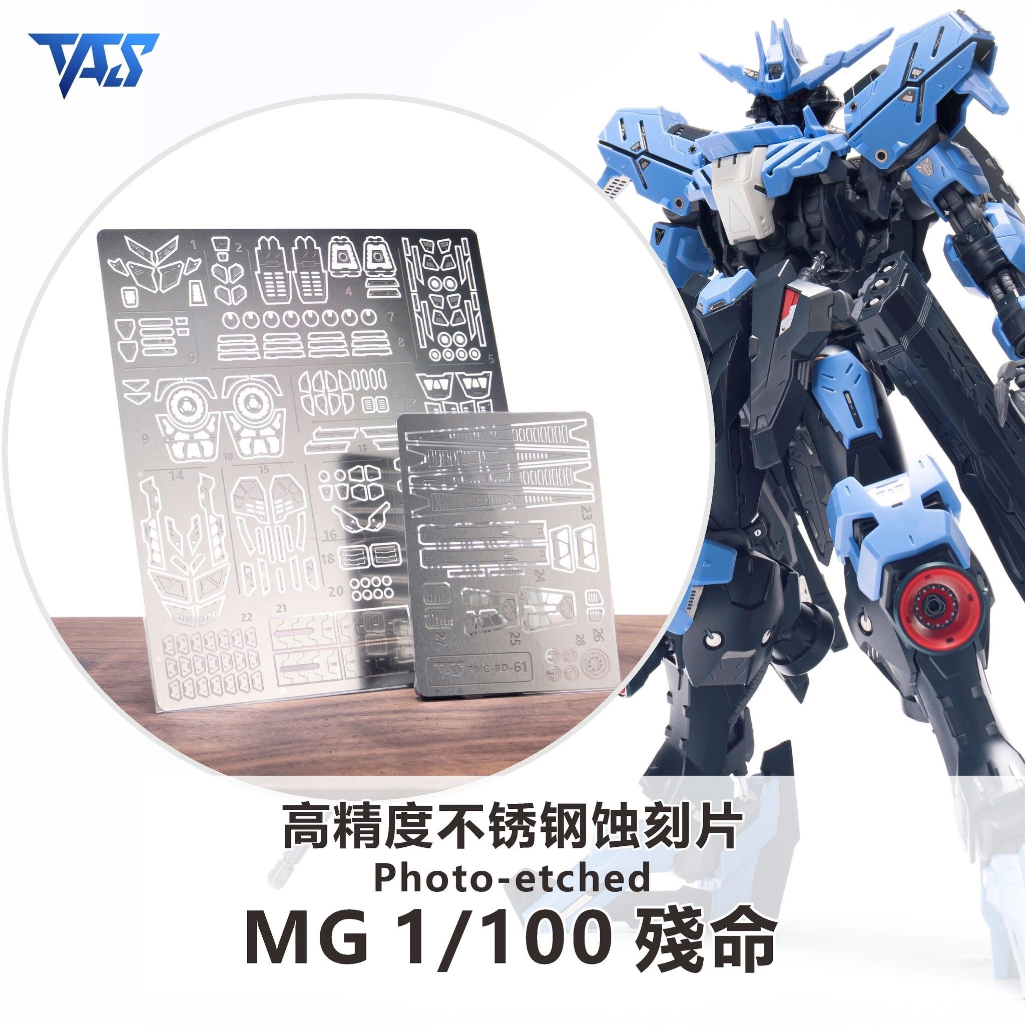 預訂 TAS MG 維度爾高達 預切遮蓋、專用錫刻片