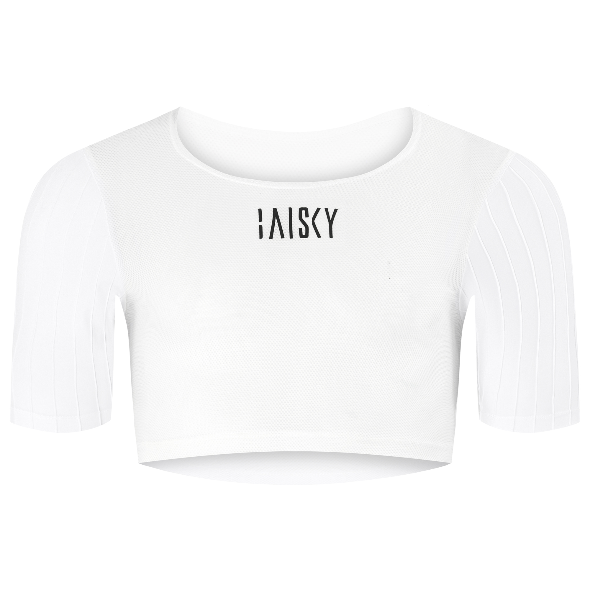 訓練短袖半截內搭衣 白