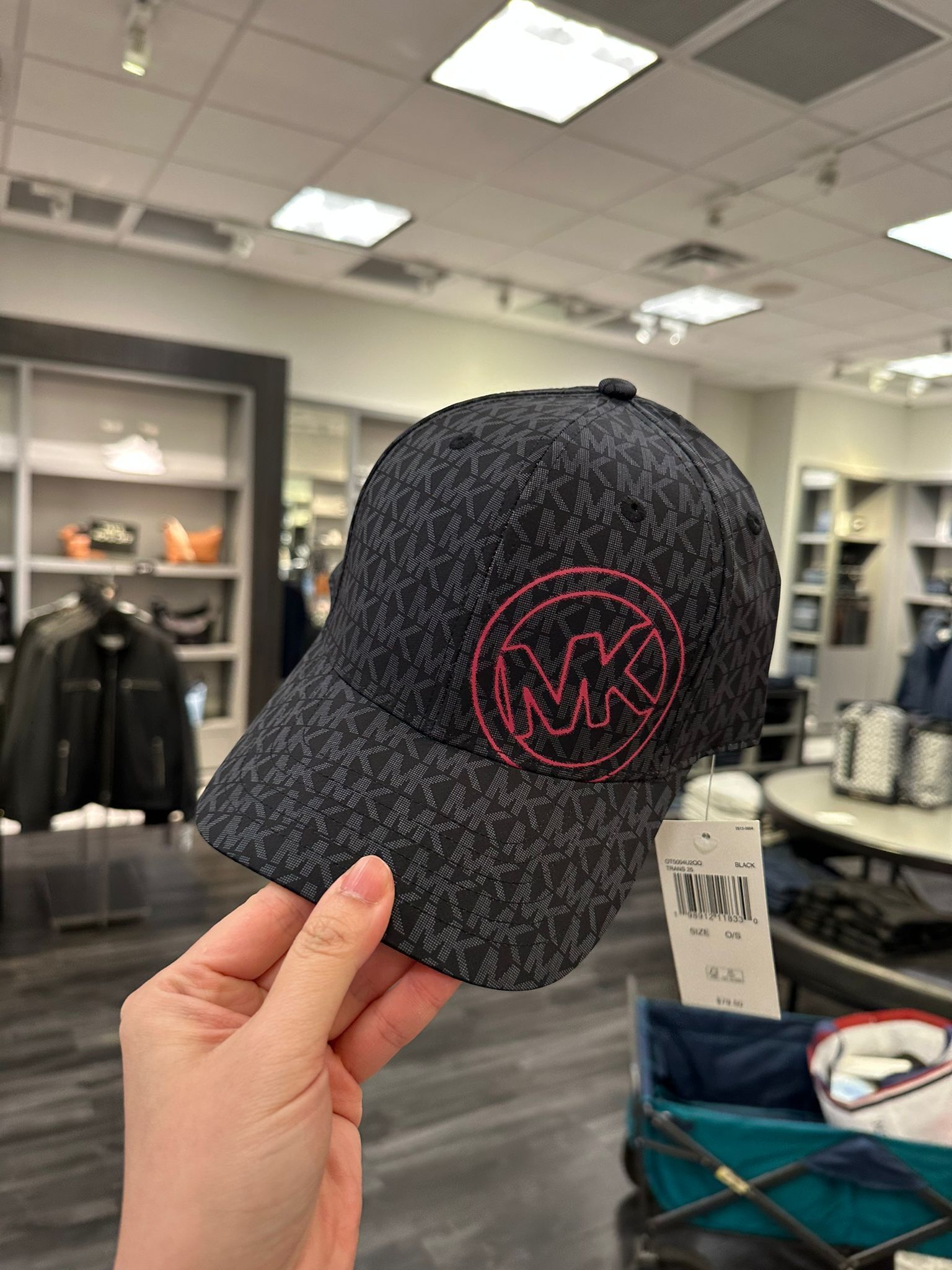 【直播】Q0630110 Michael Kors logo印花棒球帽