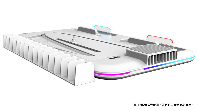 PS5 PXEL 主機專用冷卻風扇充電座 白