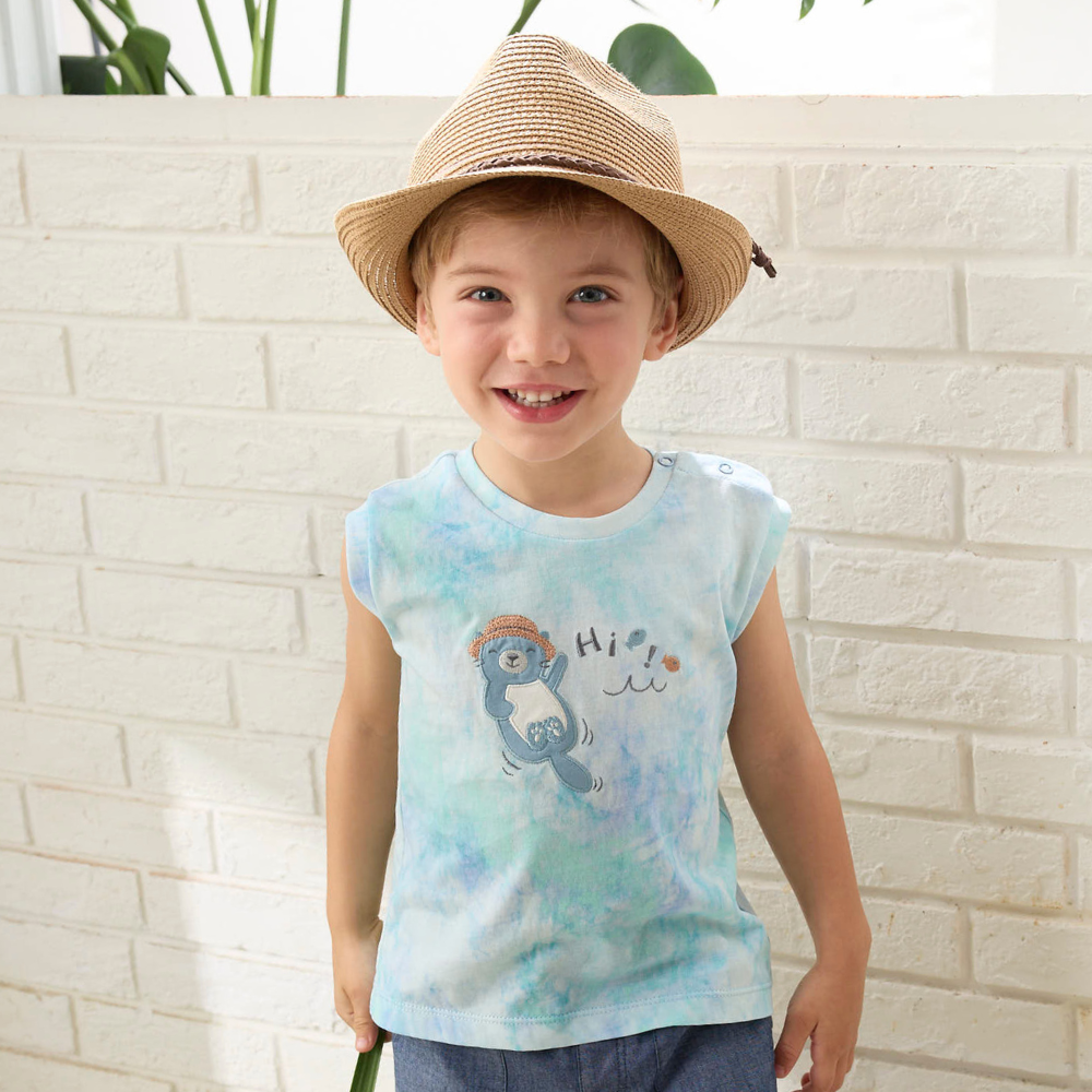 PIPPY HI ! 水獺渲染無袖背心 藍綠