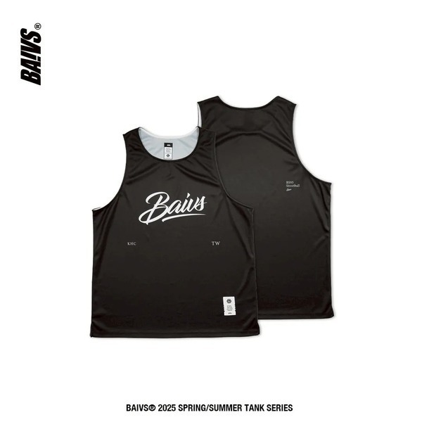Baivs Basic Tank BJT11302 男 球參 球衣 單面 速乾 排汗 背心 黑