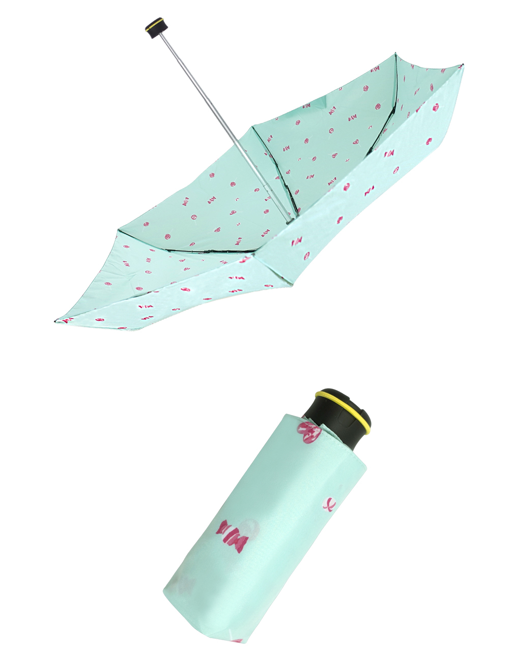 HUS甜心棒棒糖抗UV手開迷你口袋傘