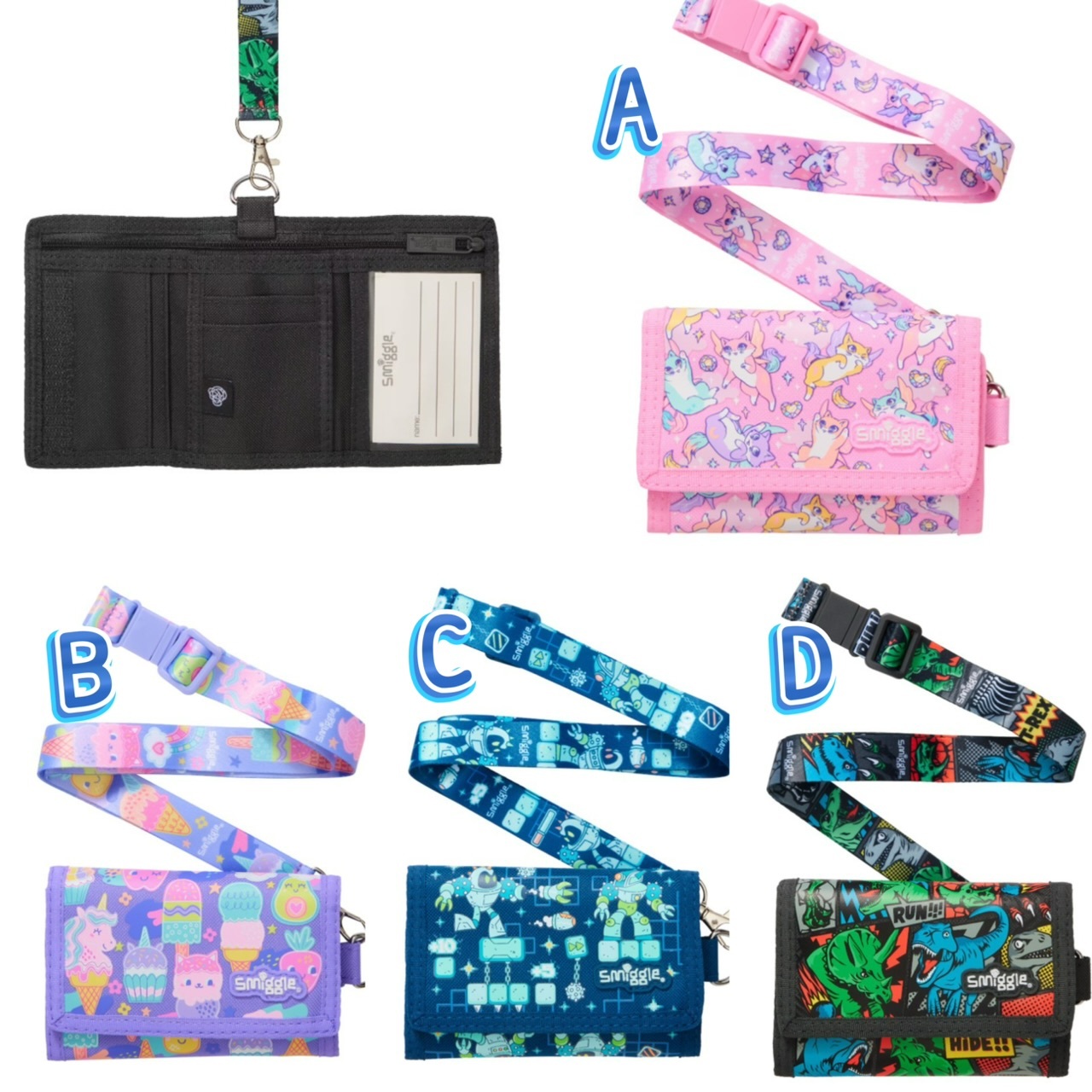 🌟澳洲Smiggle 兒童配長帶銀包-2501413