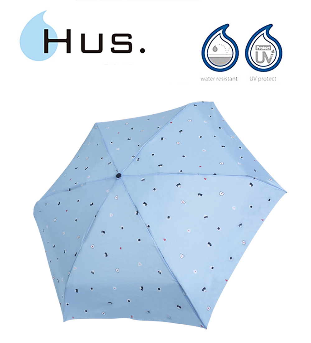 HUS元氣御飯團抗UV手開迷你口袋傘