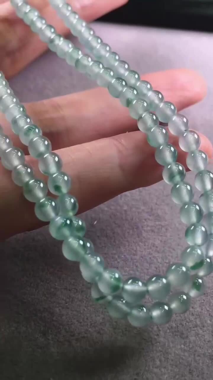 翡翠項鏈 (4.5mm直徑),天然翡翠A玉, 緬甸玉, Jade, Jadeite