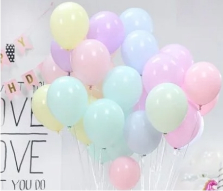 10吋馬卡龍色乳膠氣球 (1包10個 ) 👉現貨