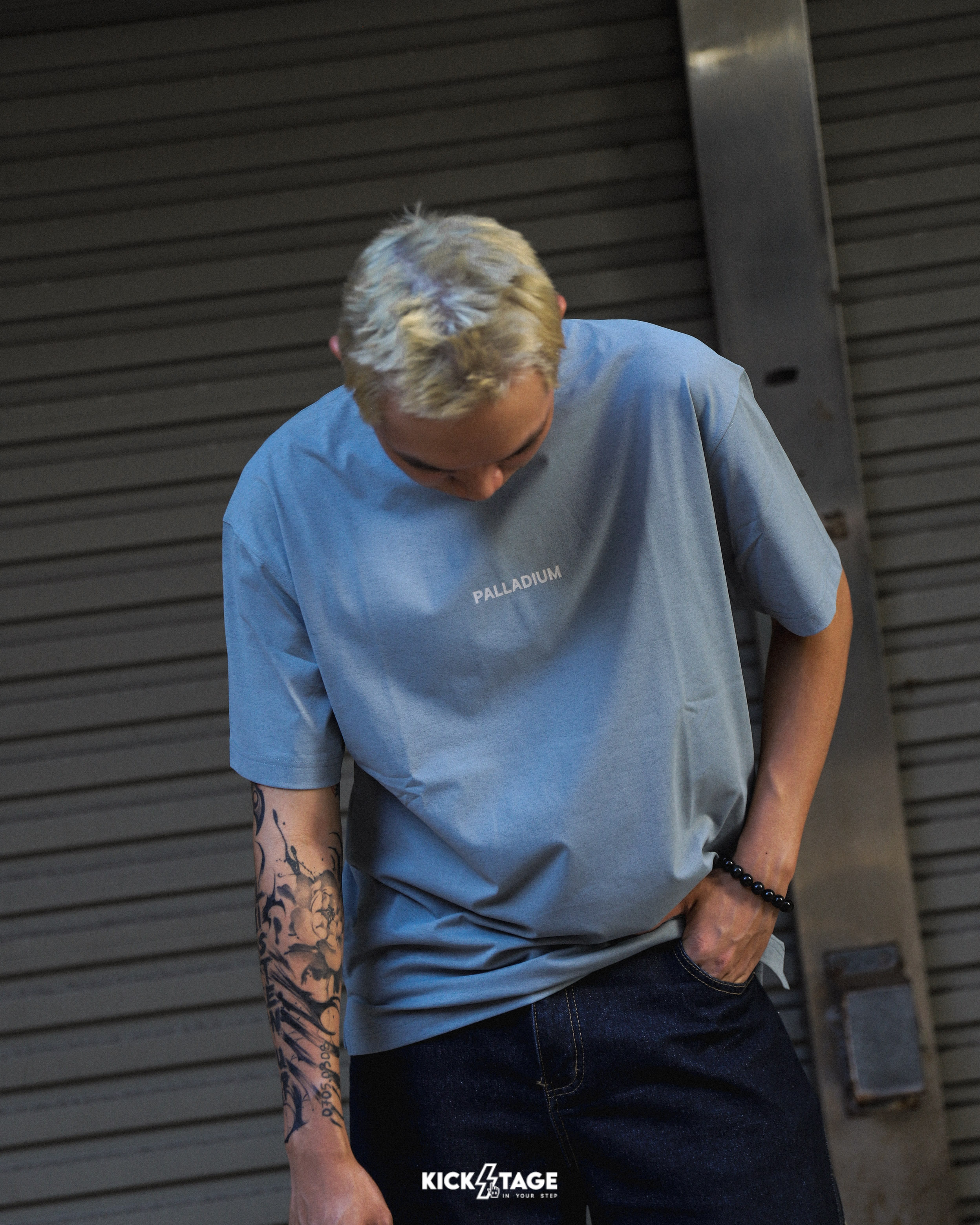 男女款 PALLADIUM LOGO TEE 黑 白 灰藍 緋紅 印花 數字 基本款 城市機能LOGO 短T【1011535】