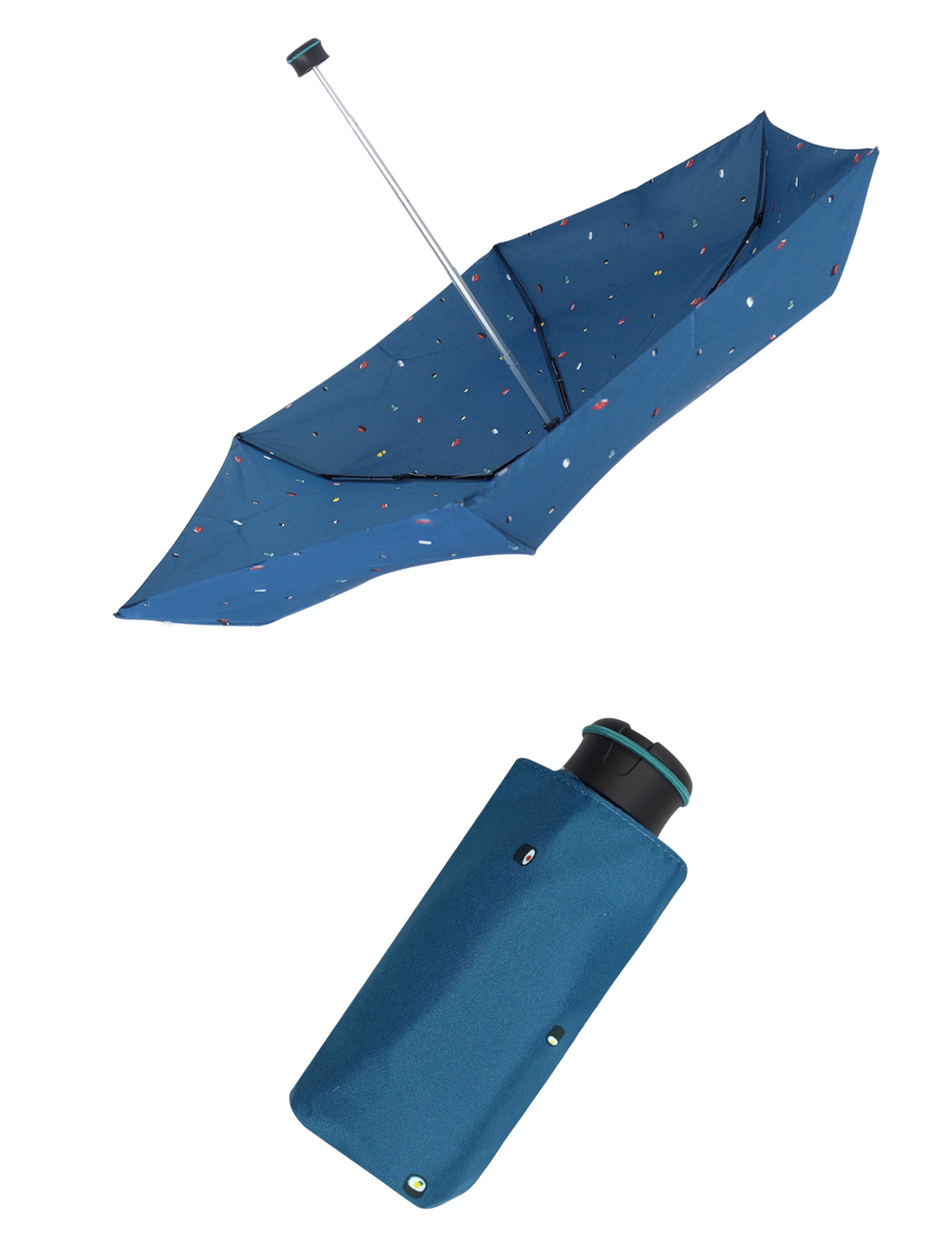 HUS日式風味抗UV手開迷你口袋傘