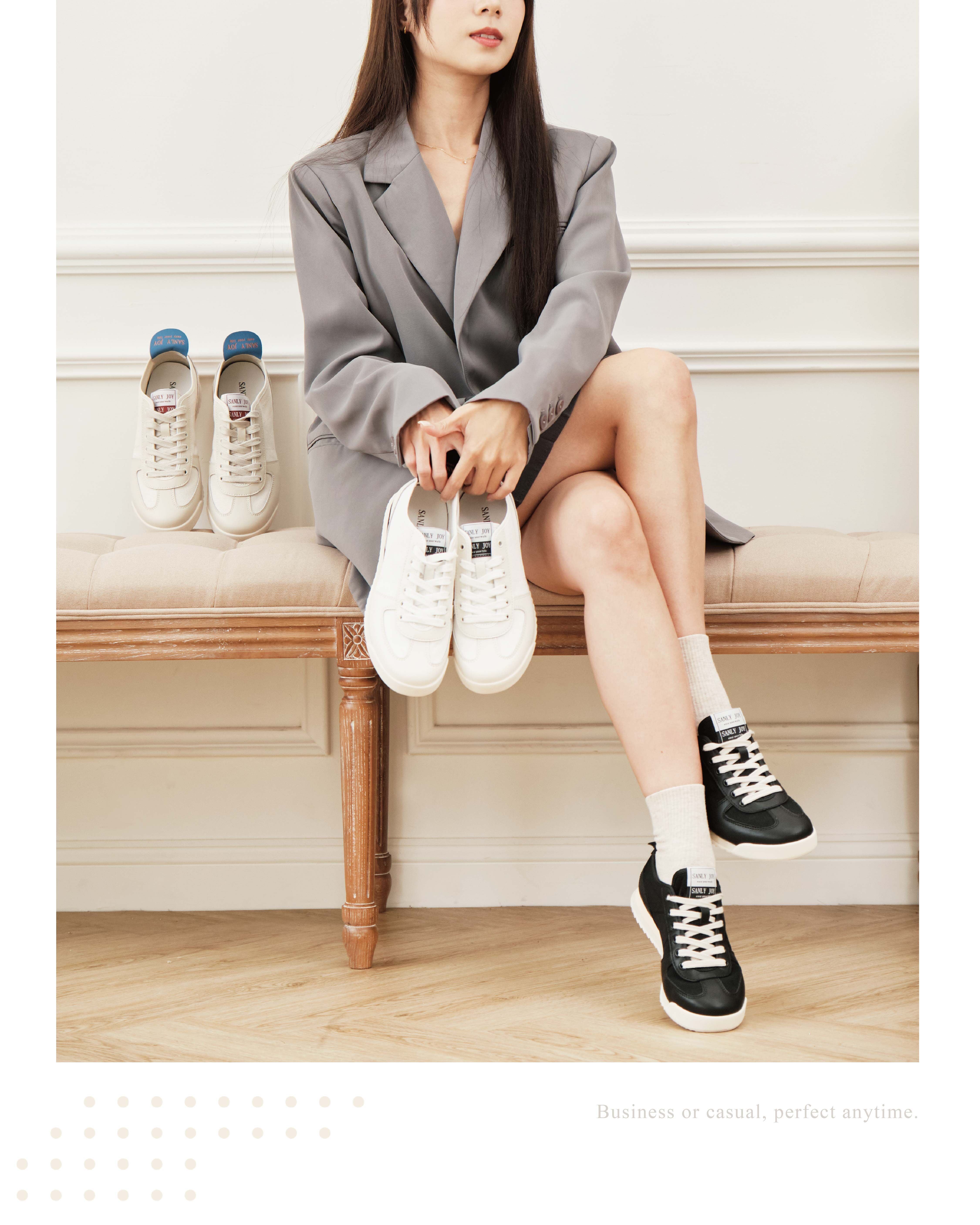 2cm輕量厚底+氣墊鞋墊,時尚好走一整天都不累