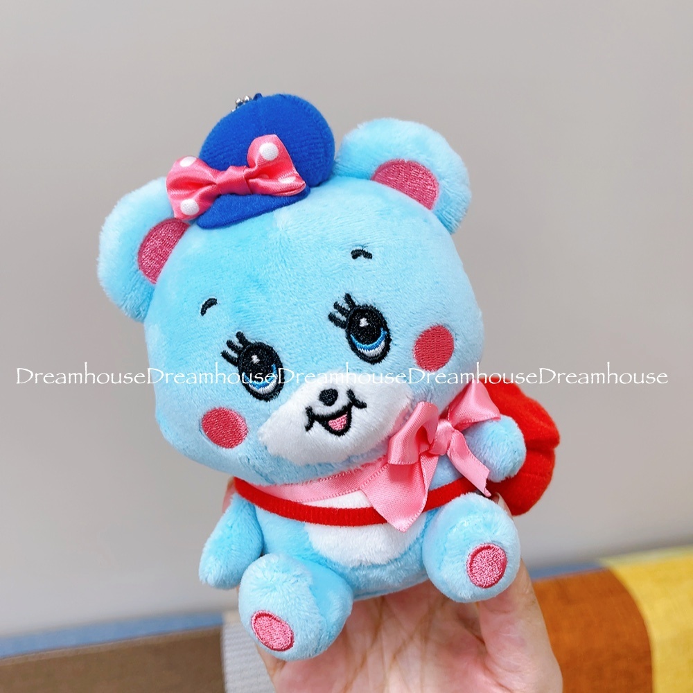 日本限定 SWIMMER 藍色小熊 熊 珠鍊吊飾 娃娃吊飾