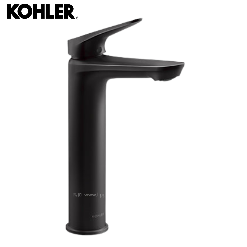 ★ 個性盡顯優惠 ★ KOHLER Fluence 高腳臉盆龍頭(霧黑) K-33822T-4-BL