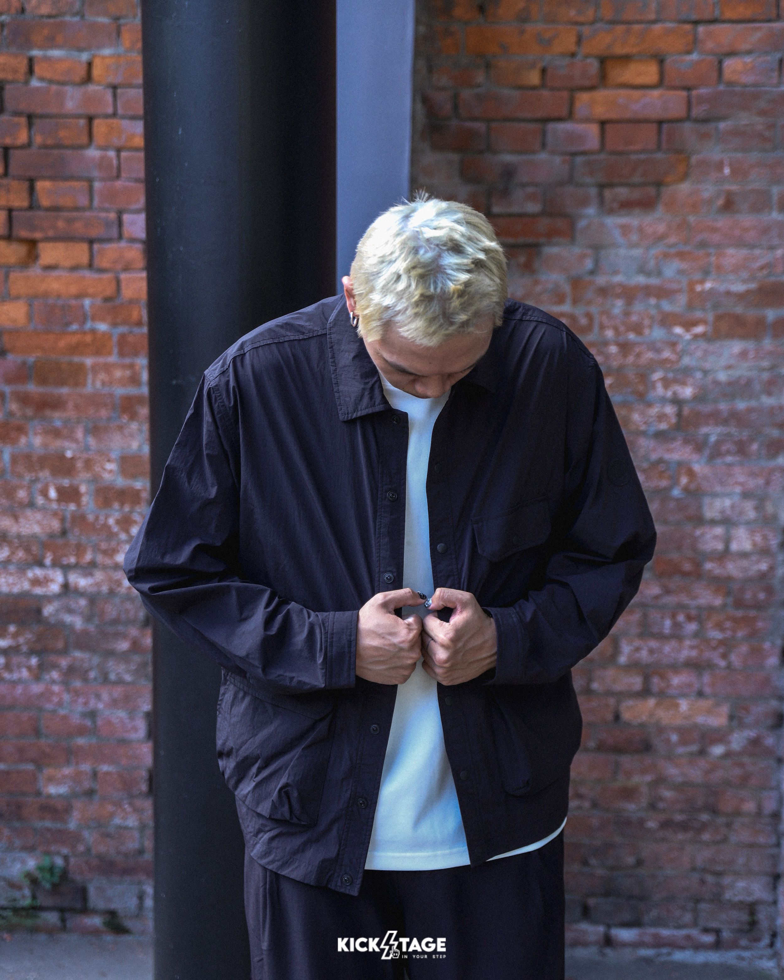 男女款 PALLADIUM SHIRT 黑 綠 卡其 輕薄 透氣 口袋 防潑水 長袖 襯衫【1011530】