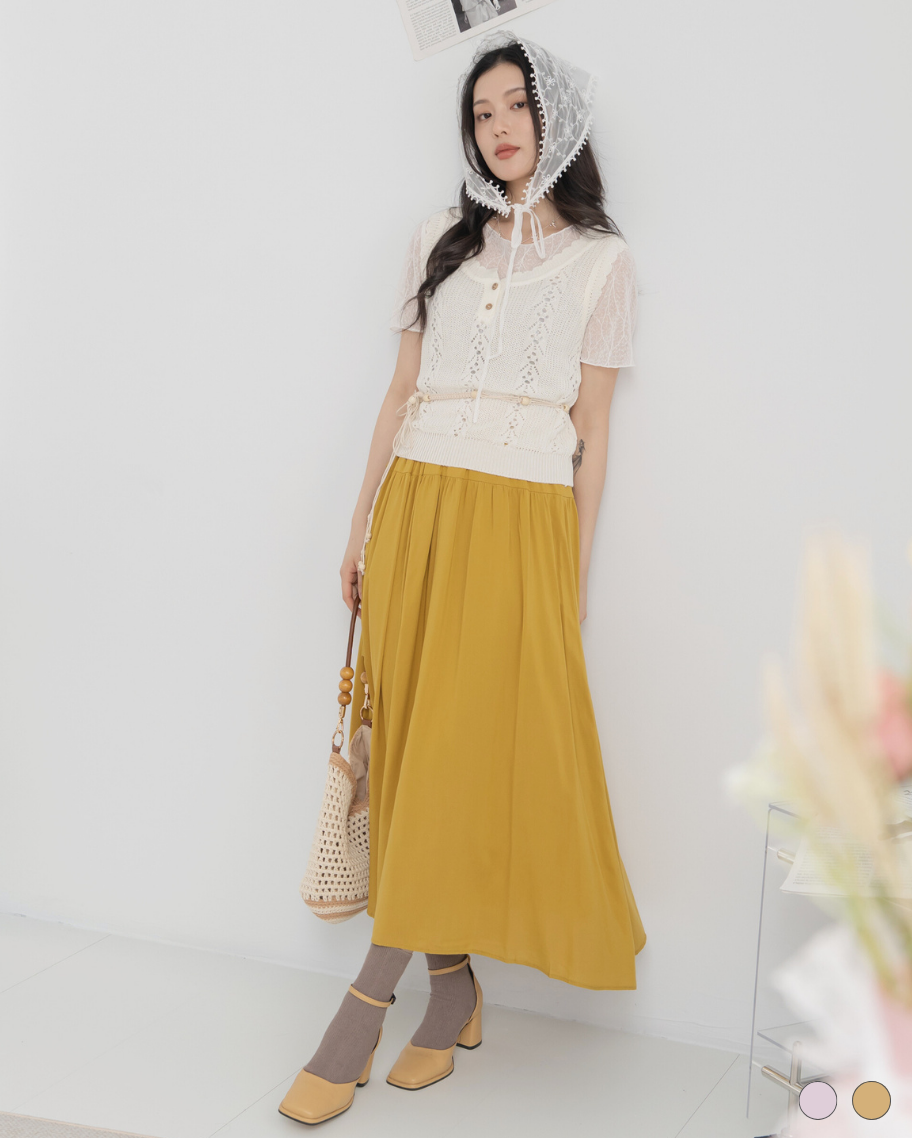 優雅百搭親膚長裙