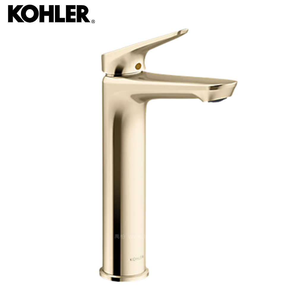★ 個性盡顯優惠 ★ KOHLER Fluence 高腳臉盆龍頭(法蘭金) K-33822T-4-AF