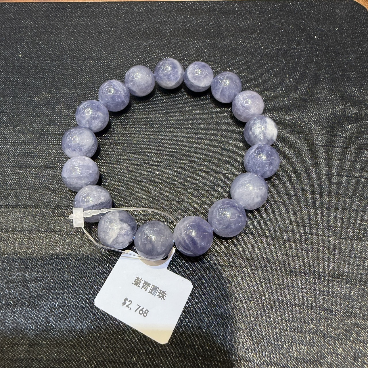 【Luxury】菫青石 Iolite  找回方向 ✧ 穩定心智 ✧ 靈性導航石 包包吊飾 水晶串珠 手鍊 開運鍊 禮物  容易內耗型