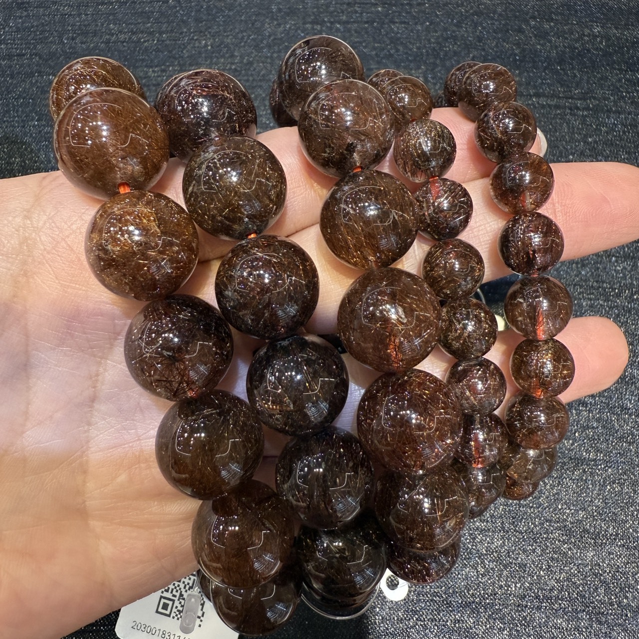 【Luxury】煙花紅銅鈦圓珠  ｜氣場爆棚 ✧ 衝刺財運 ✧ 守護自我能量場｜ 包包吊飾 水晶串珠 手鍊 開運鍊 禮物