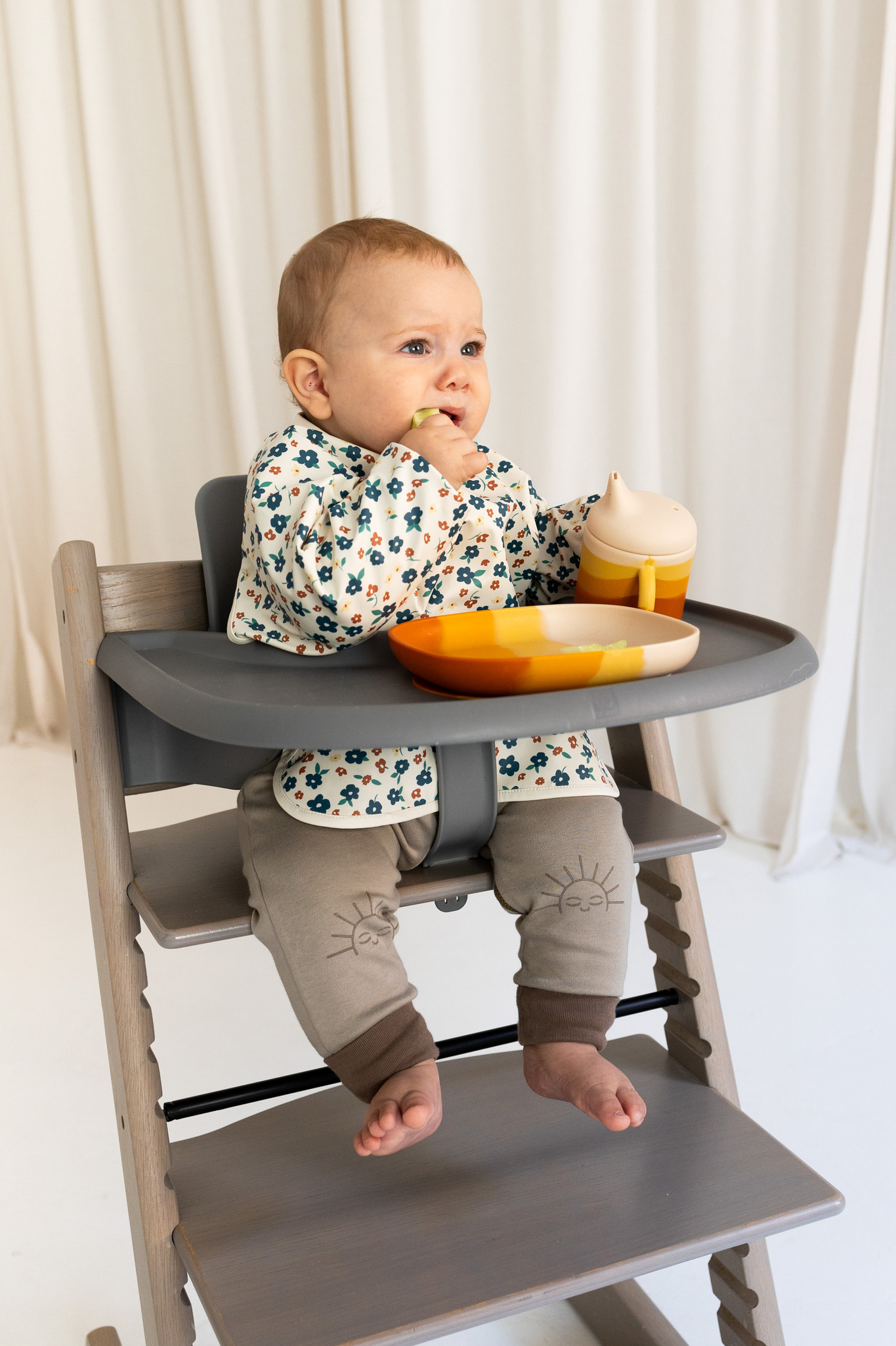 Grech&Co.  防水長袖圍兜 (多色可選)