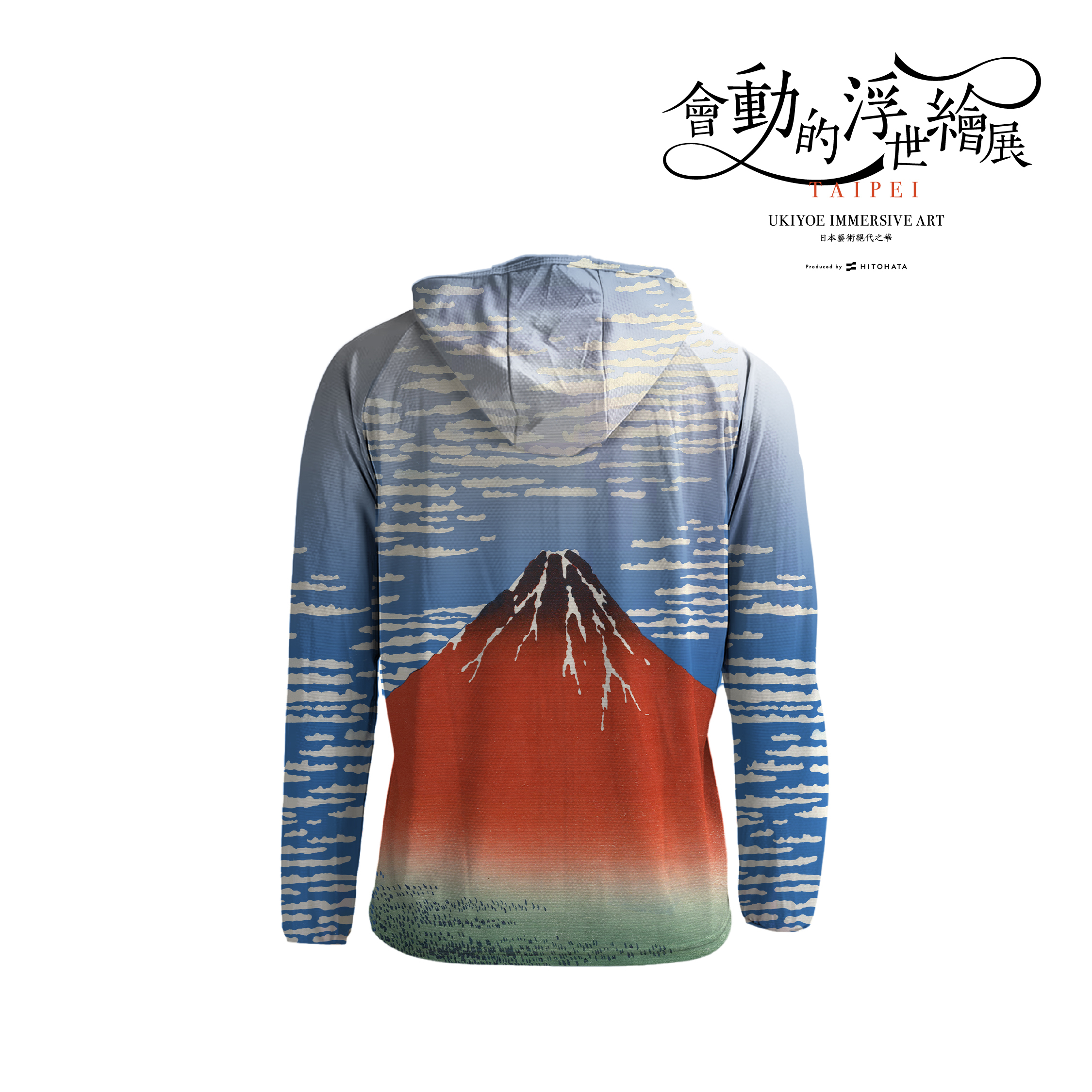 浮世繪涼感外套｜葛飾北齋《凱風快晴》