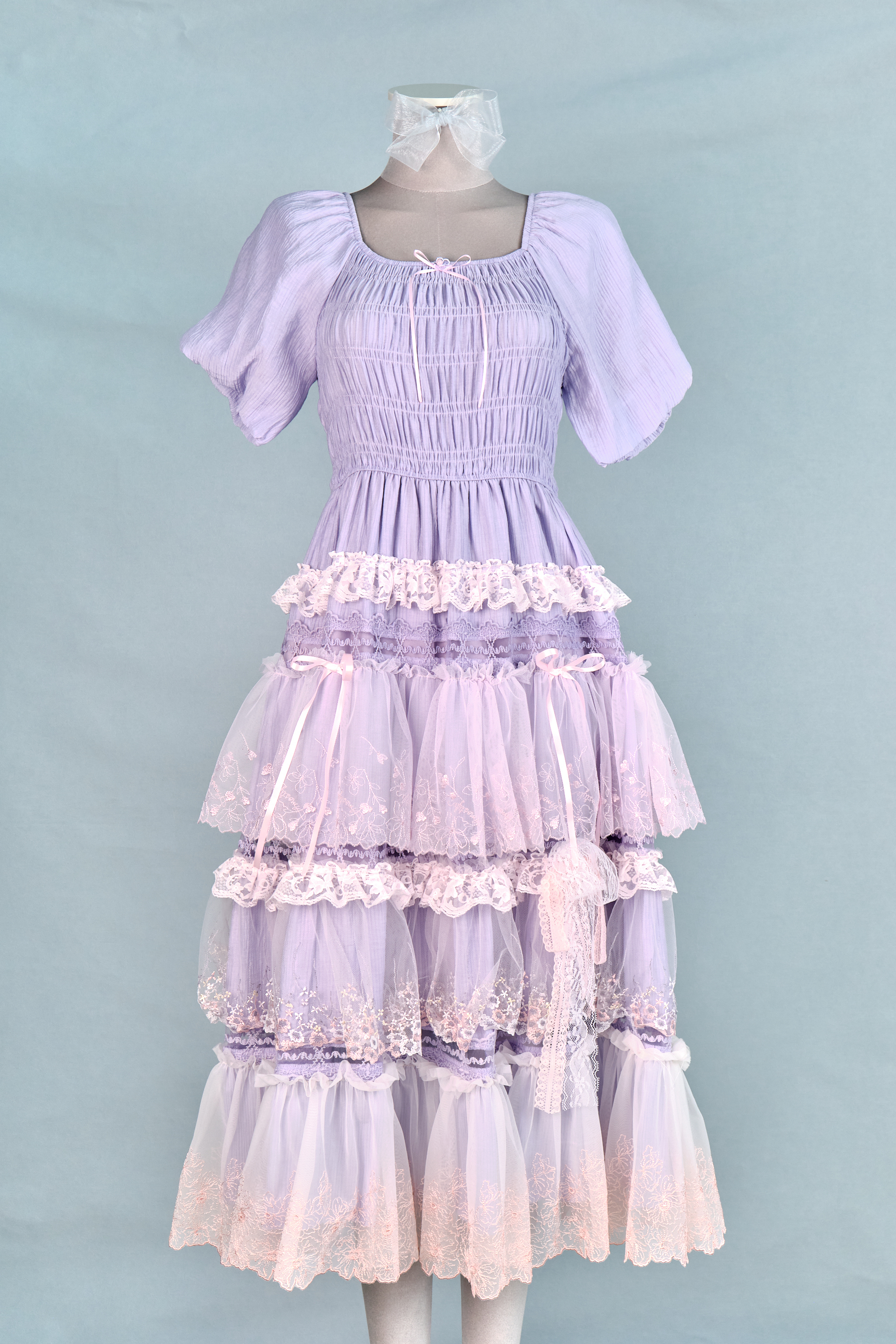 12309 Sweet Summer Refreshing Lace Long Dress