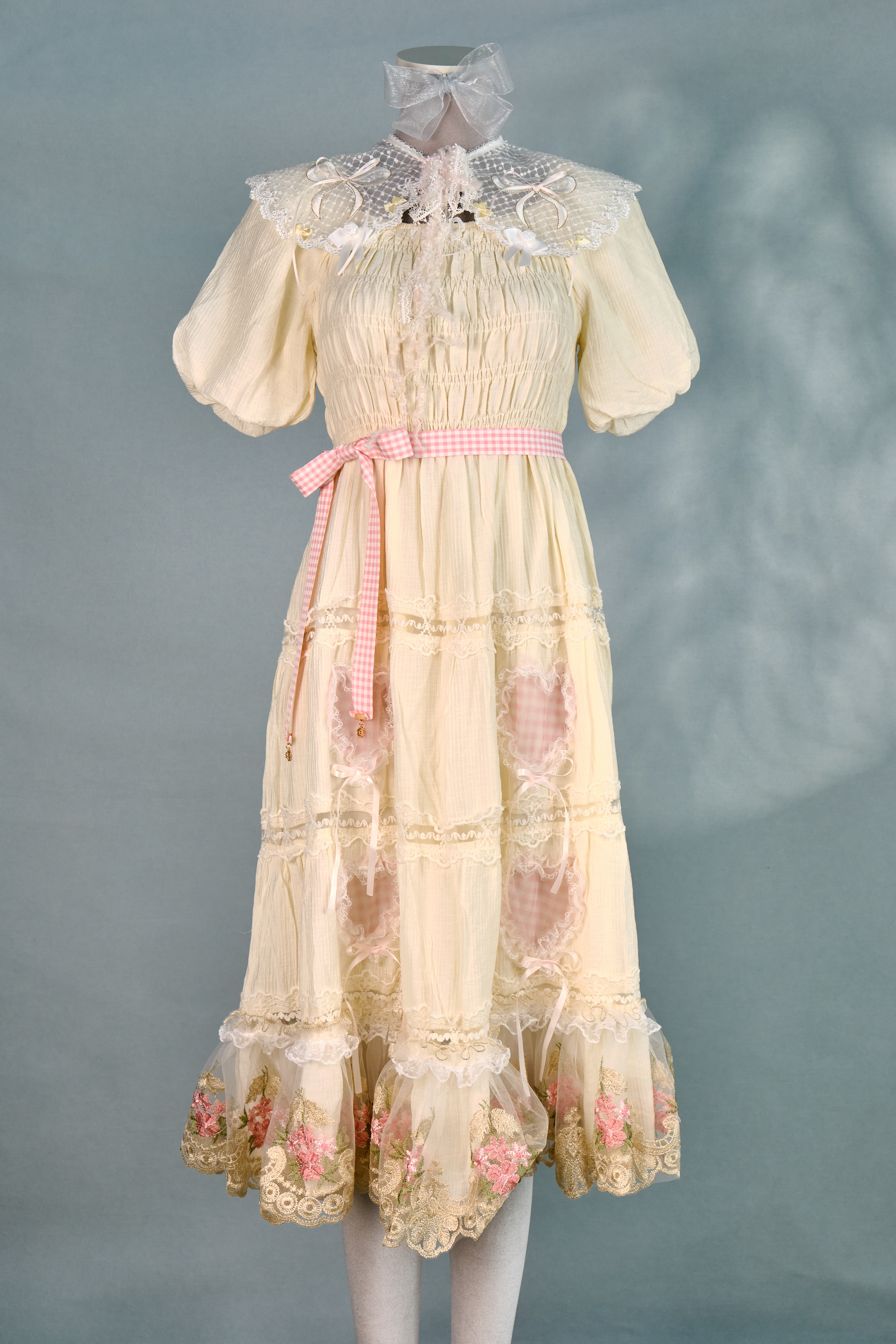 12312 Sweet Summer Refreshing Lace Long Dress