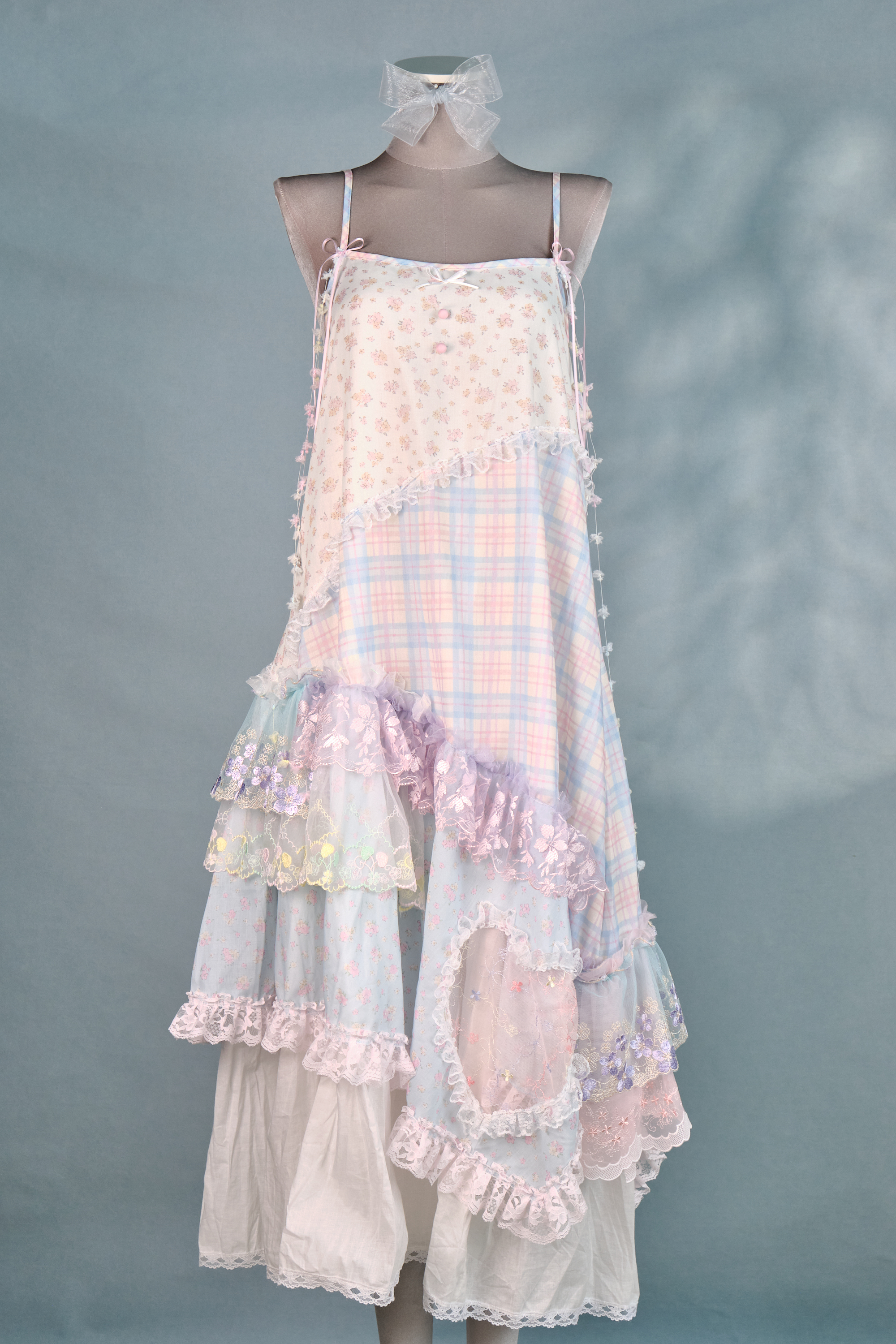 12313 Sweet Summer Refreshing Lace Long Dress