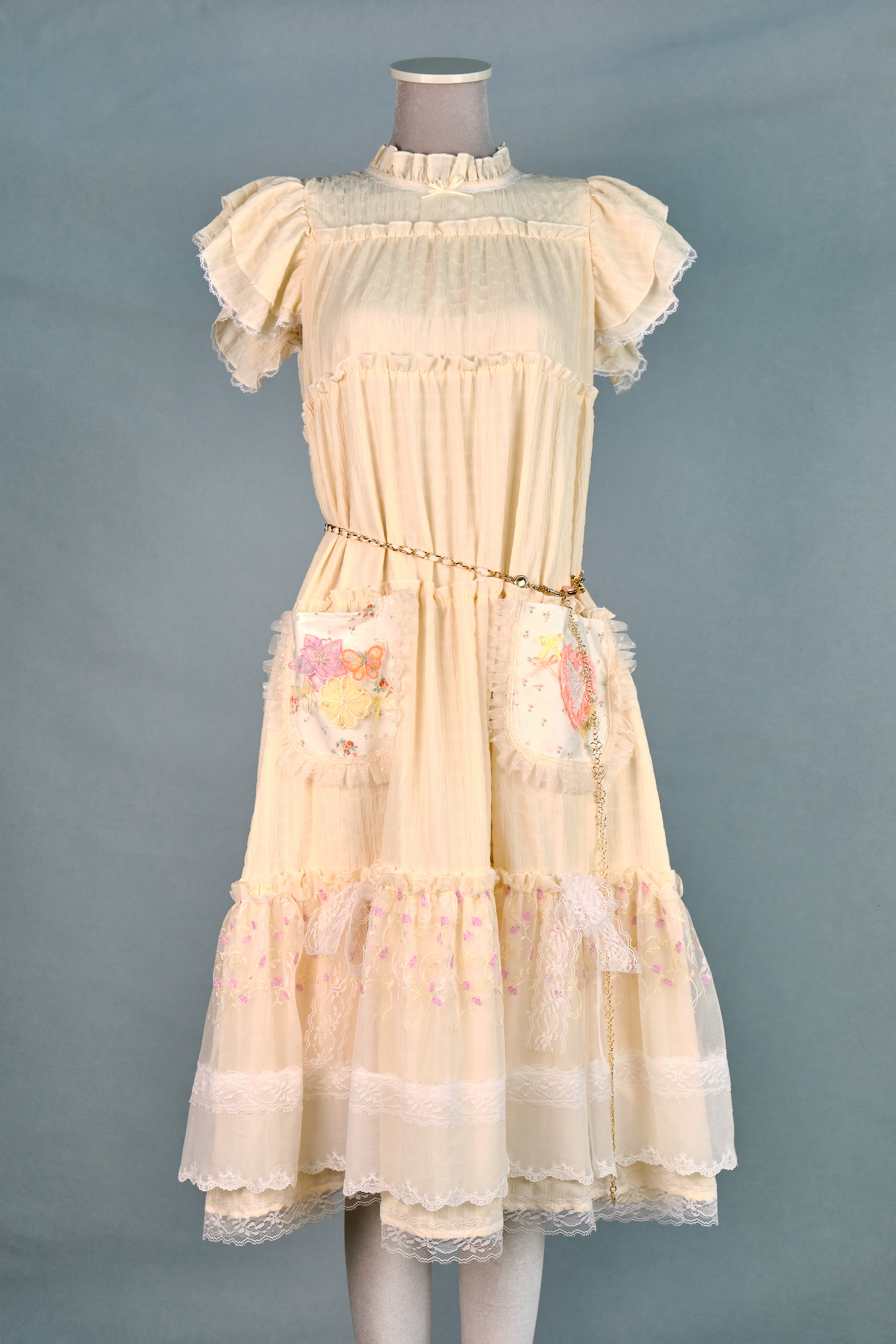 12311 Sweet Summer Refreshing Lace Long Dress