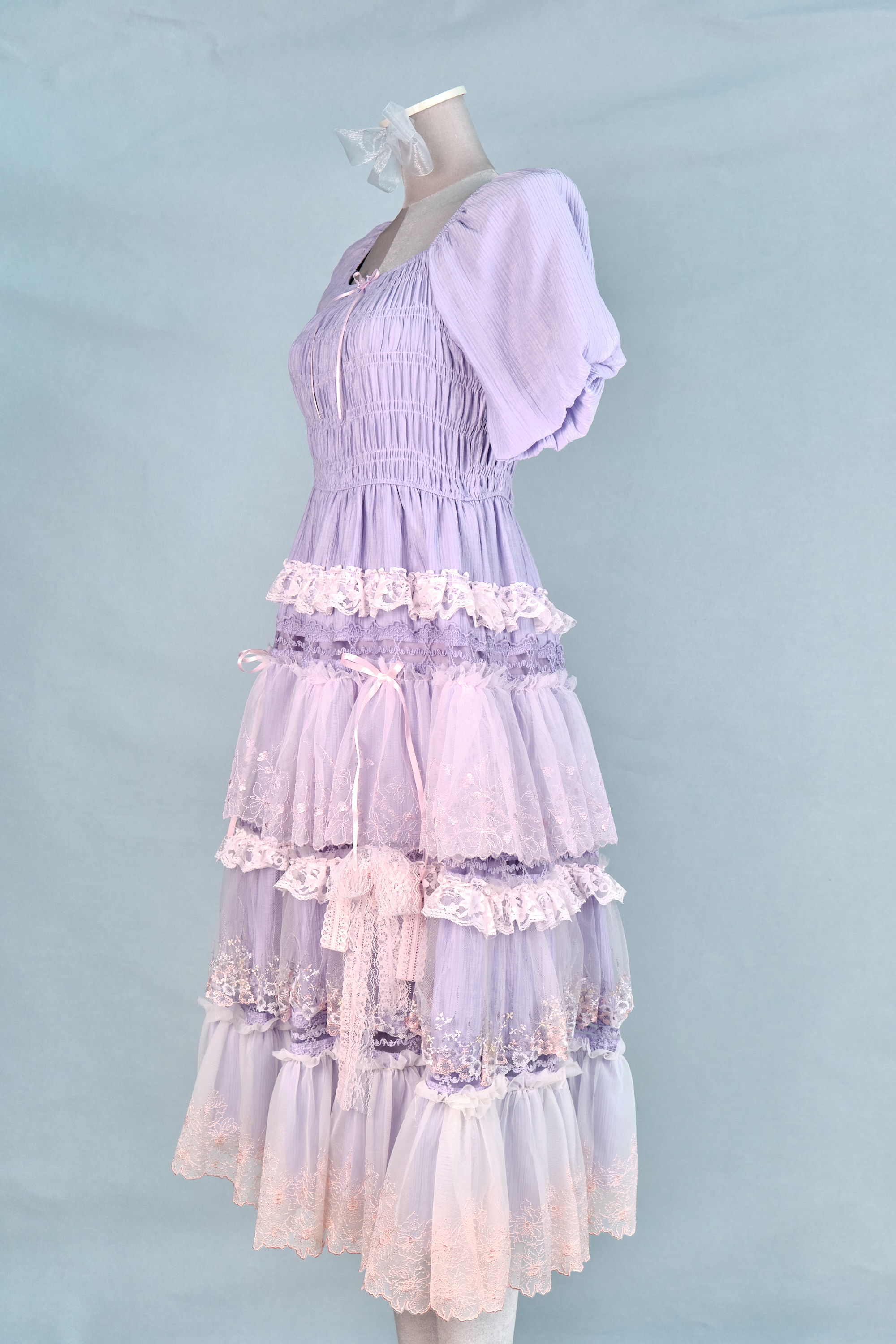 12309 Sweet Summer Refreshing Lace Long Dress