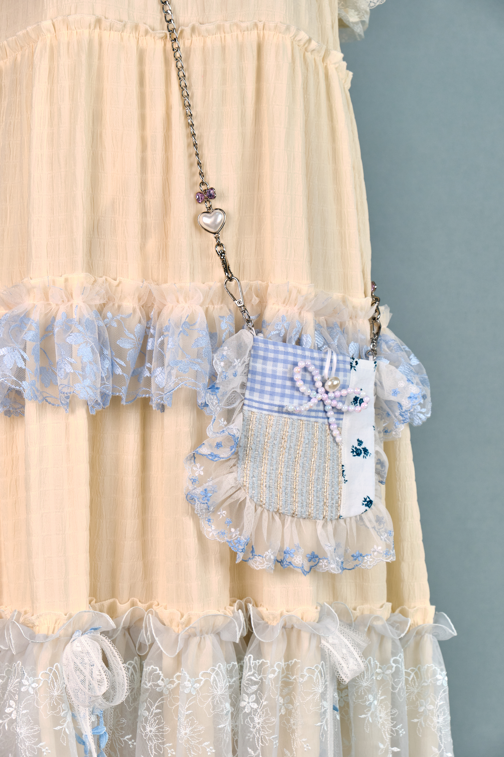 12310 Sweet Summer Refreshing Lace Long Dress