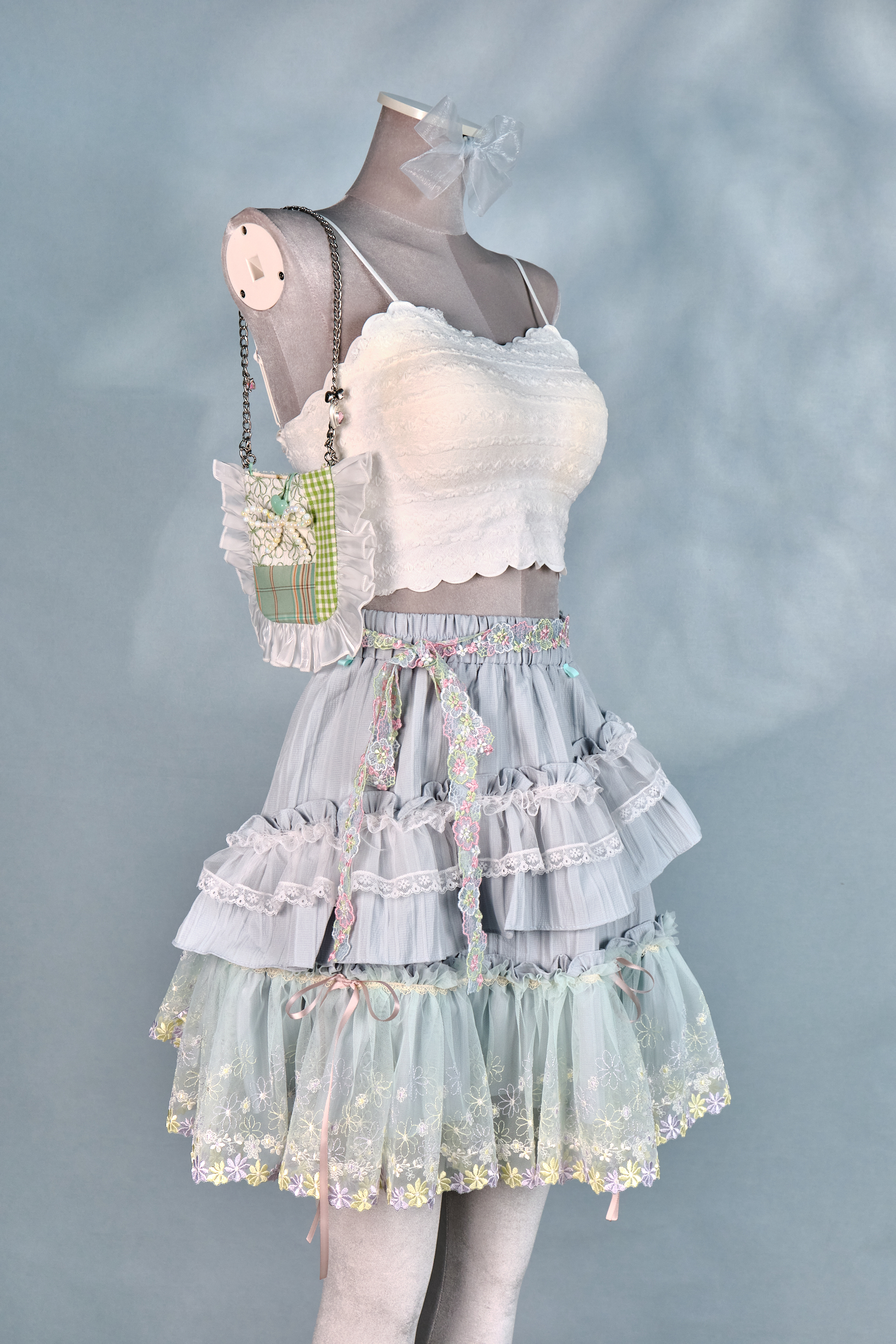 12318 Sweet Summer Refreshing Lace Long Dress