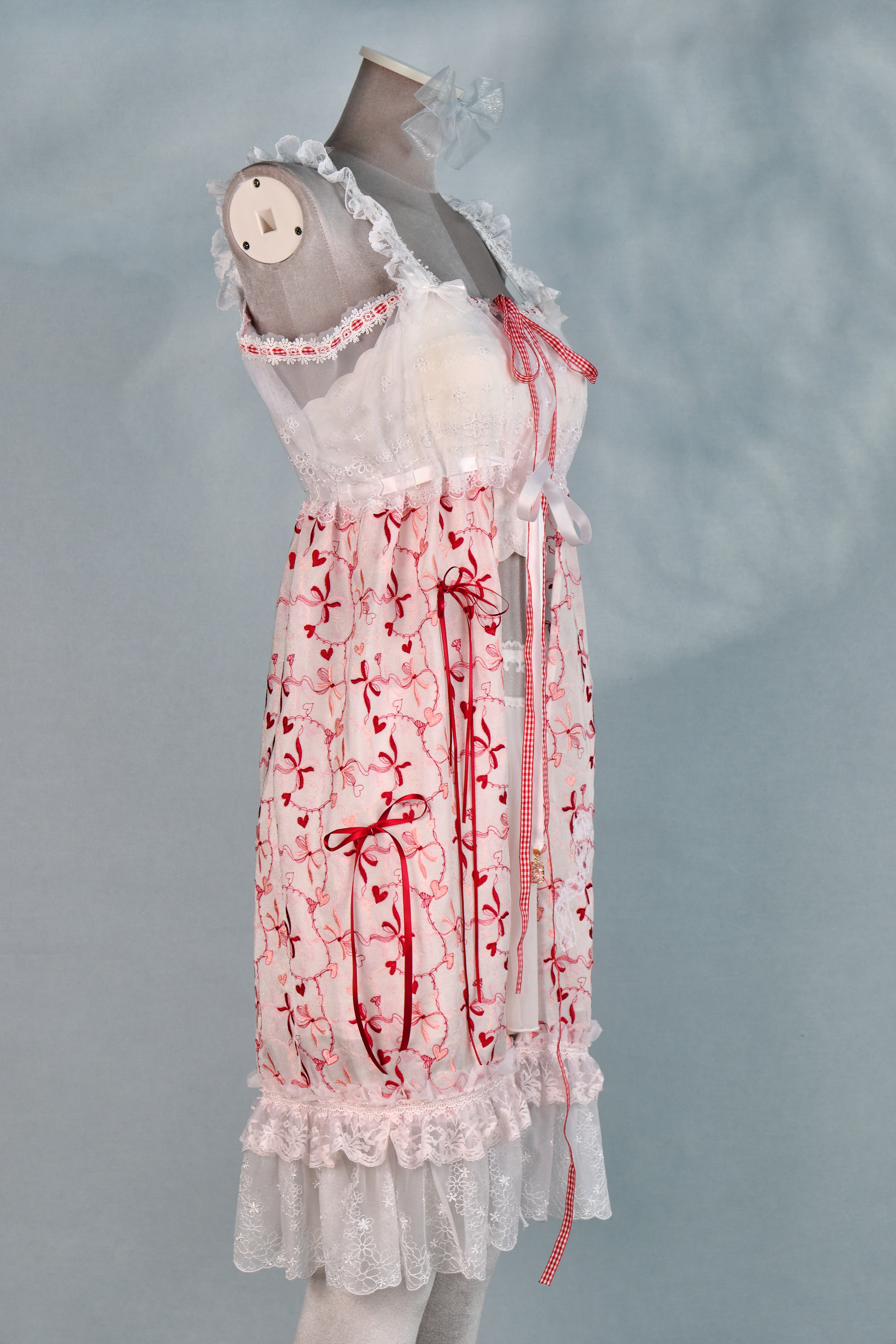 12336 Colorful Sheer Suspender Open-Chest Long Dress Cover/Jacket