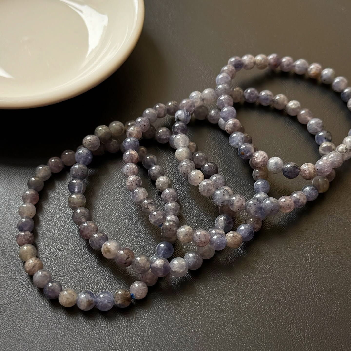 [原石] 菫青石 水晶手串 出清款