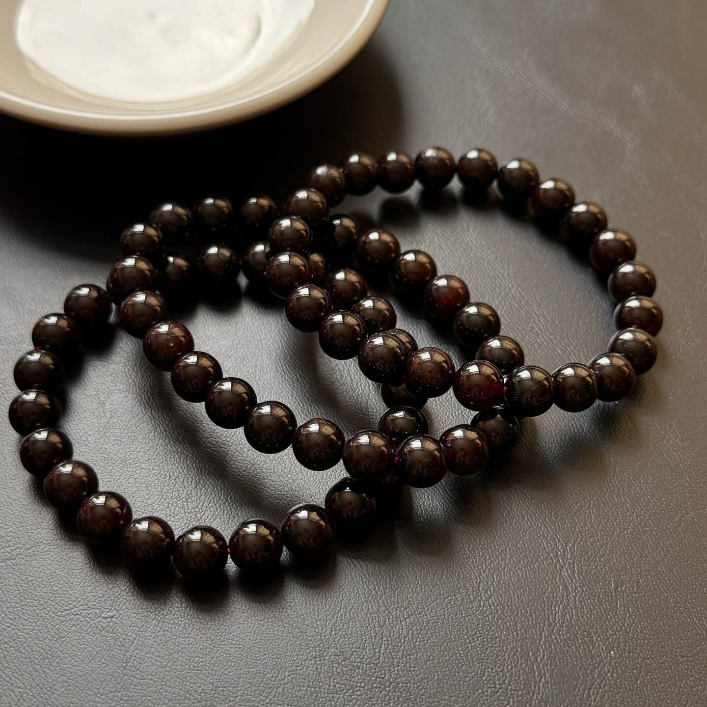 [原石] 星光石榴石 水晶手串