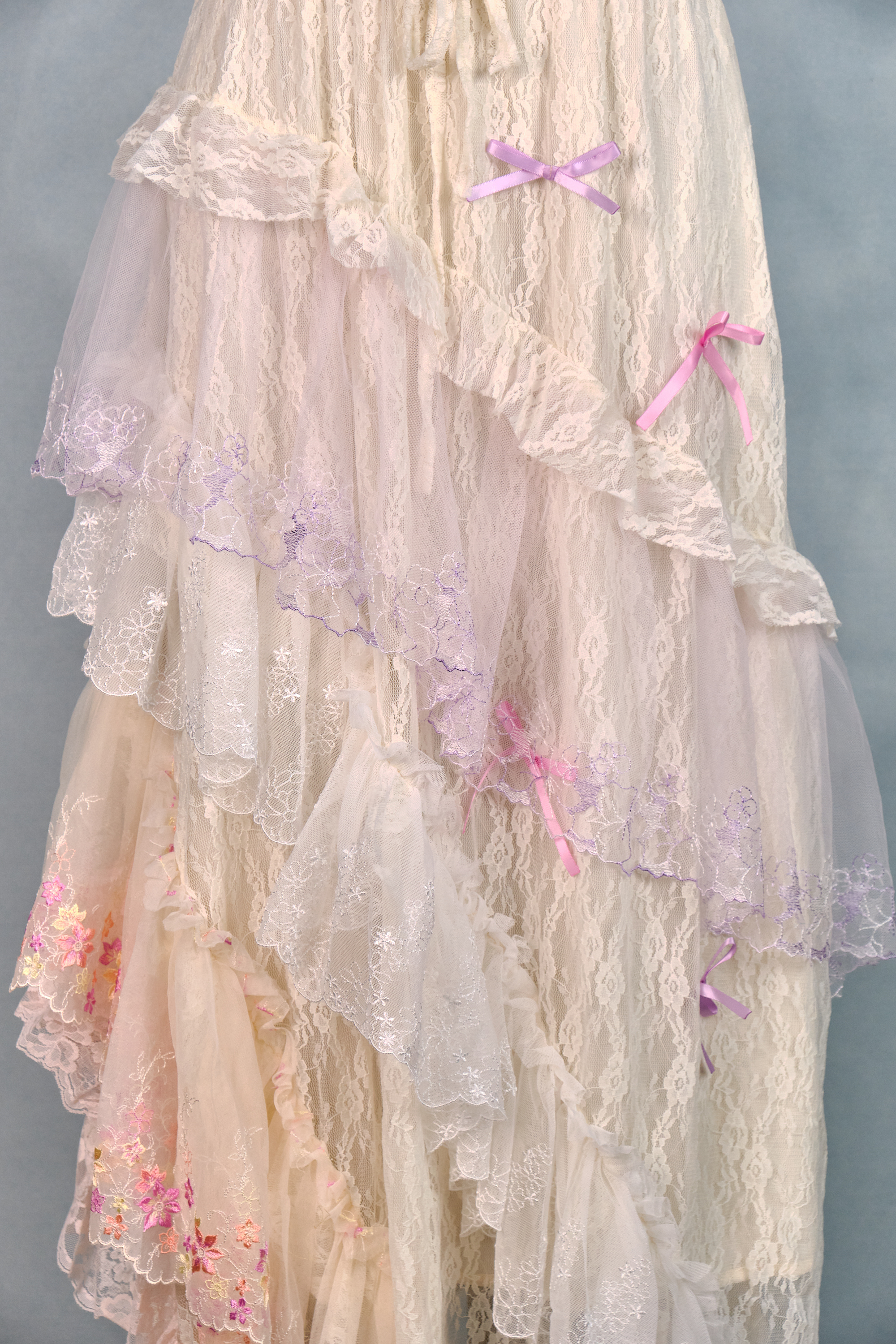 12355 Twill Lace Cake Skirt