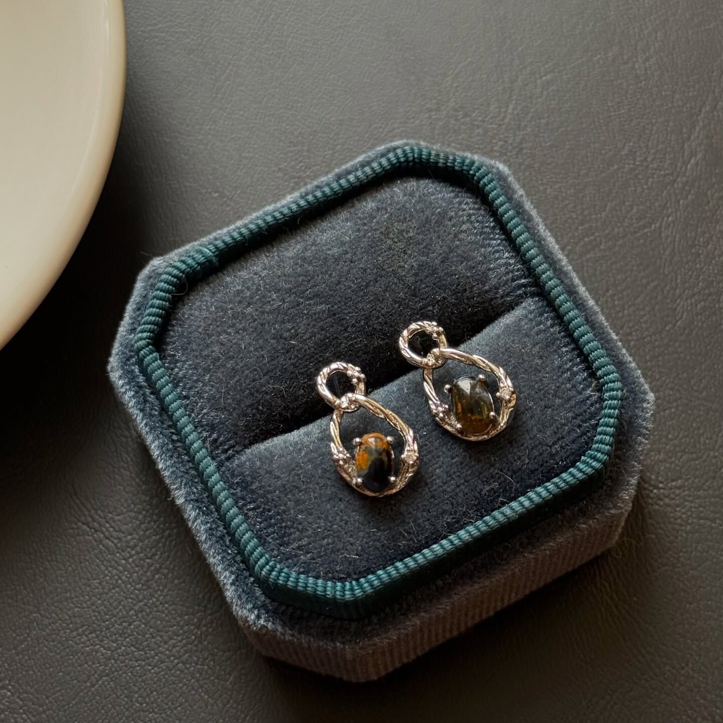 [原石] 彼得石 925銀耳環