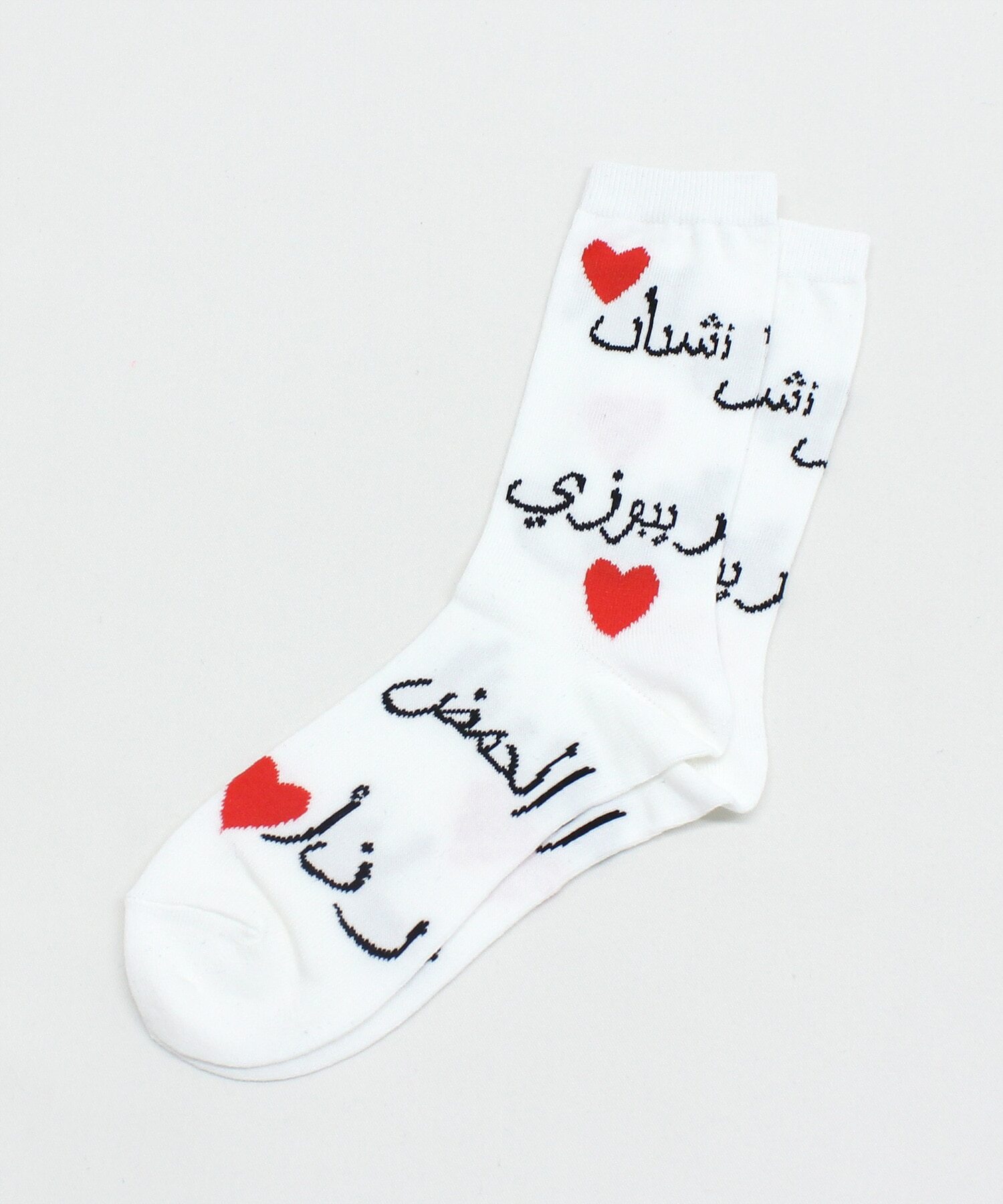 阿拉伯心形圖案棉襪