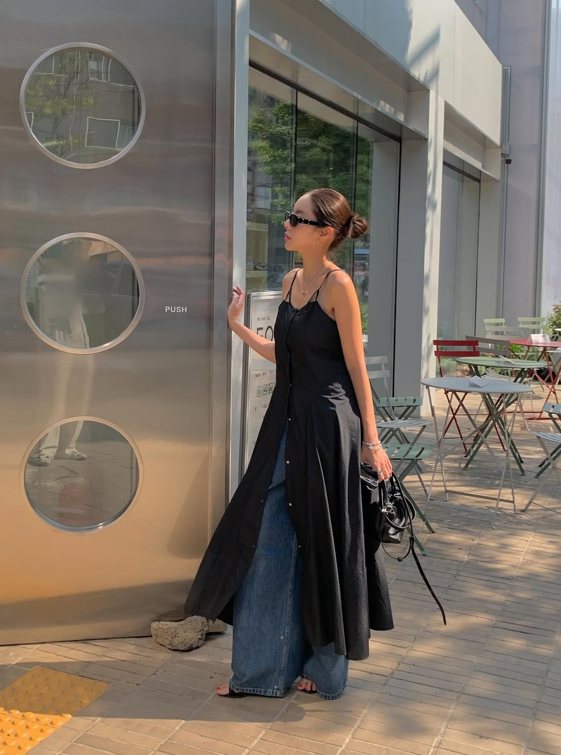 [現貨] Lisette 都會文青傘襬細肩長洋 [ 2色 / S,M ]