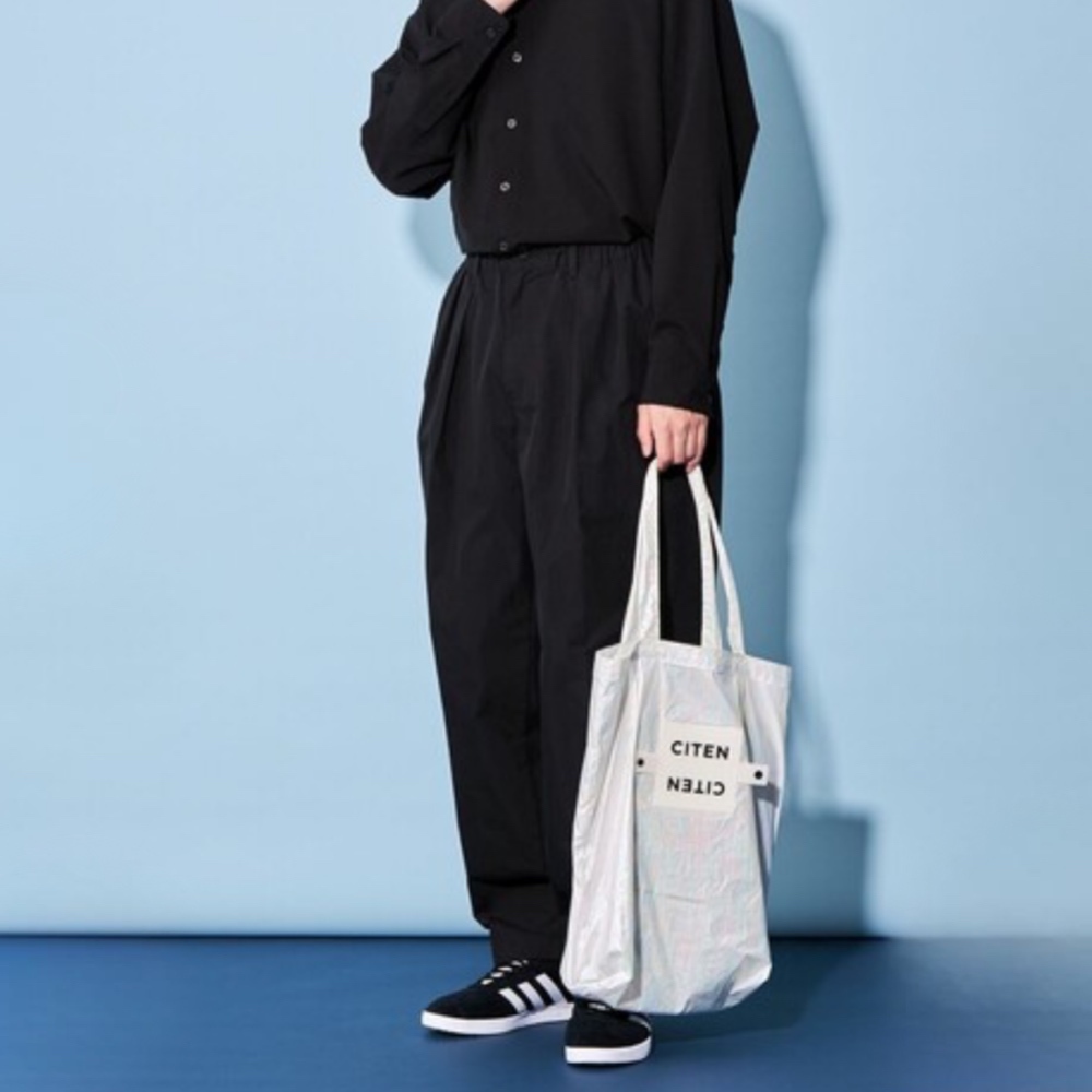 CITEN 金屬手提包 米白LOGO 長型 單肩 四色 日本代購
