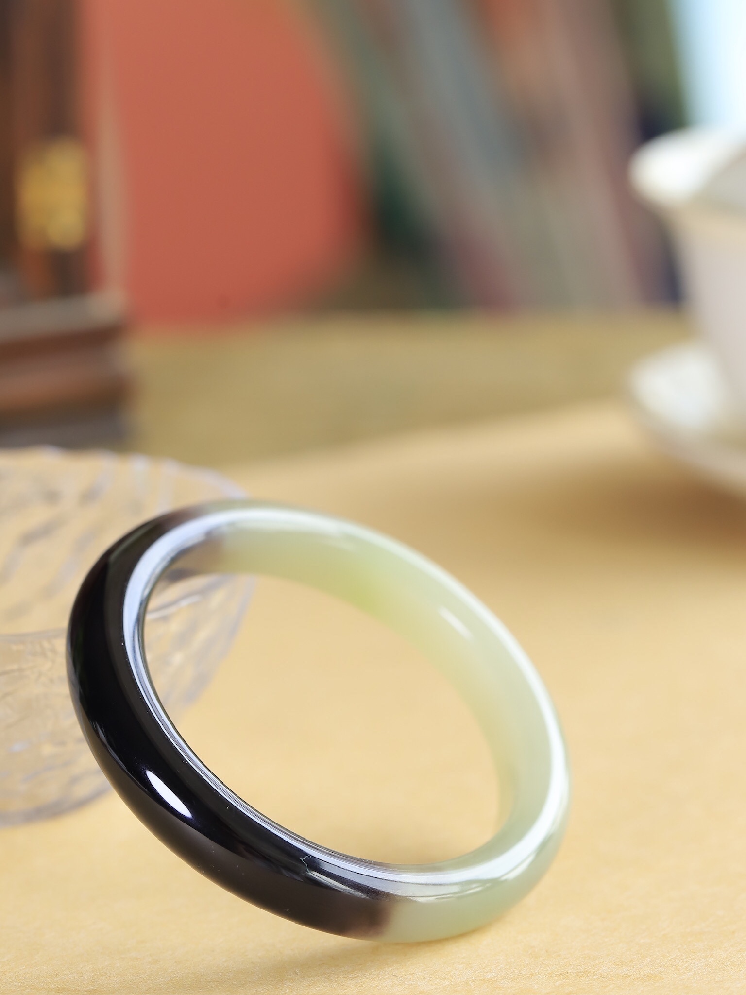 618132 55.5mm和田玉柔情似水手鐲 (54-56)