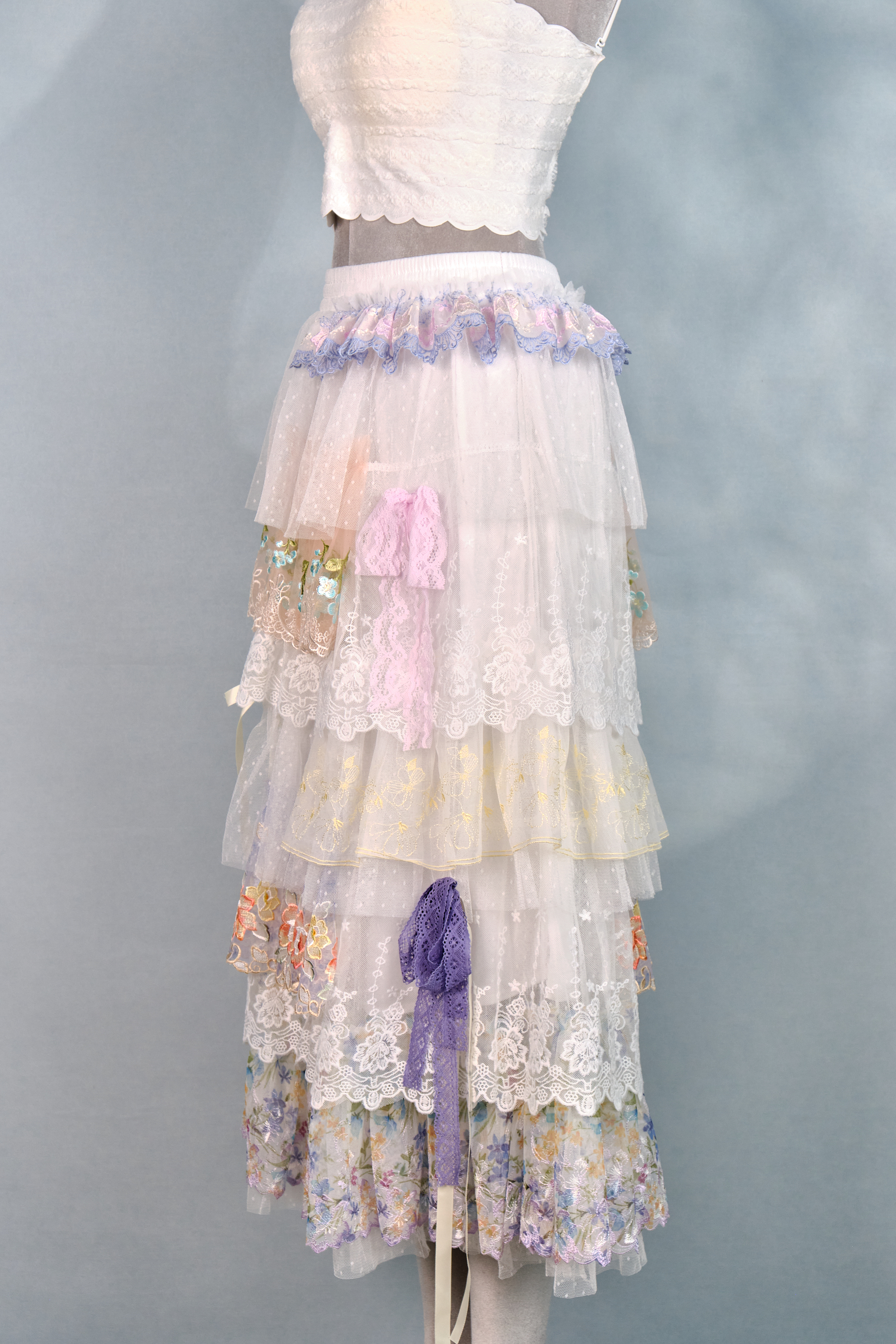 12364 Classic Signature Lace Cake Skirt