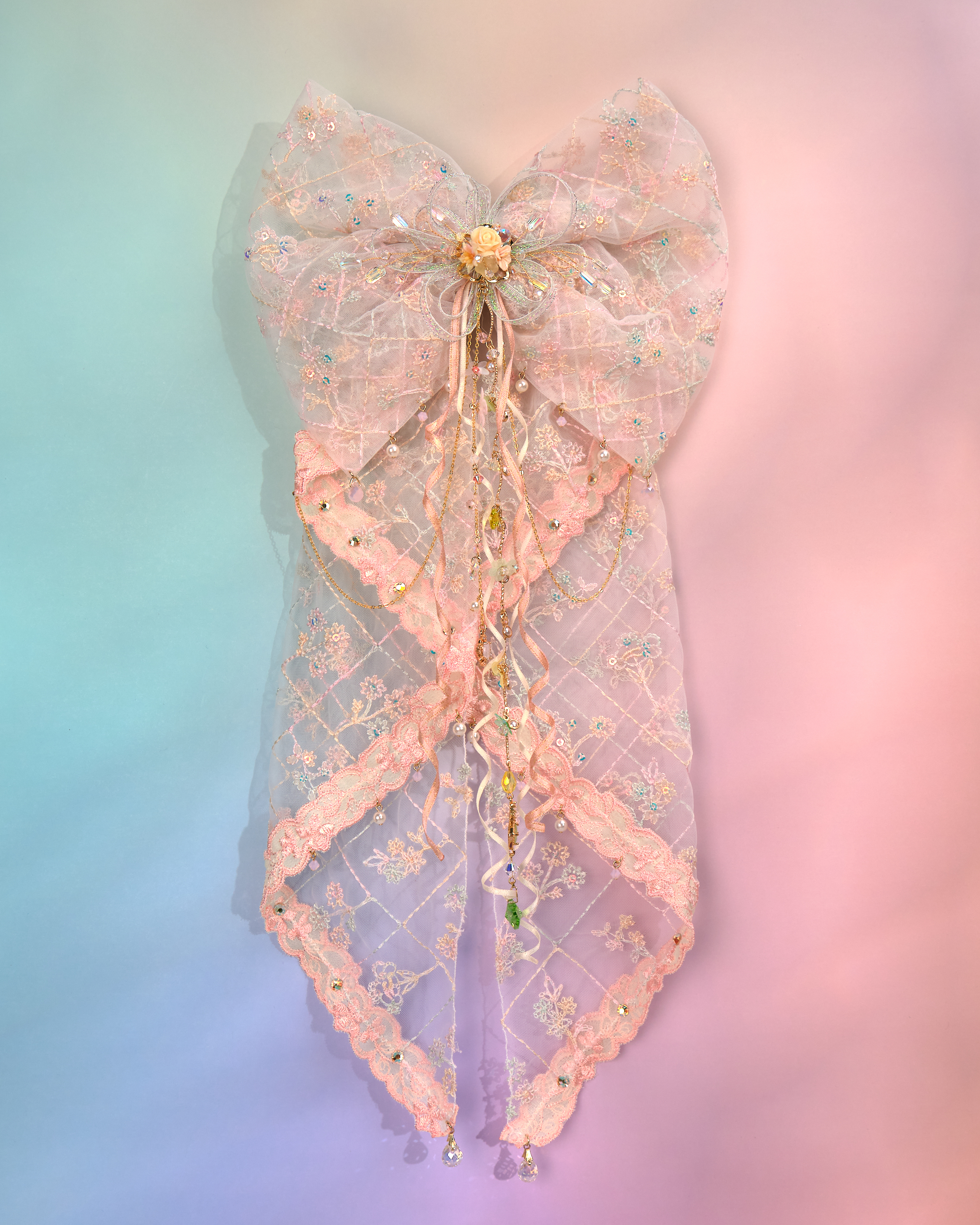 12525 Pastoral Waterfall Lace Bow