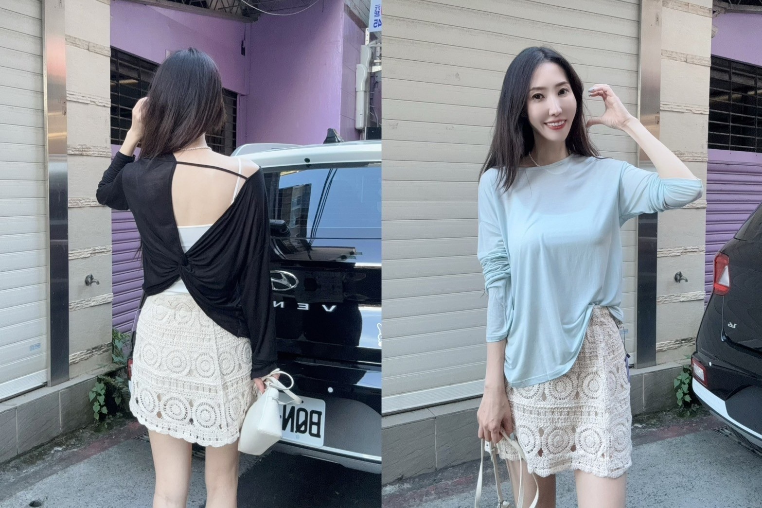 Baby系列 B06072 現貨-背後扭結防曬長袖上衣