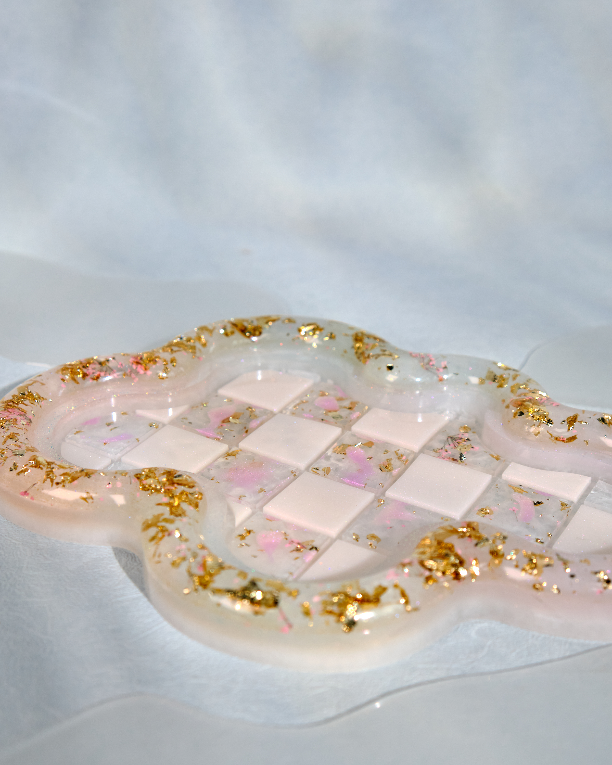 12507 Resin Pressed Flower Plate