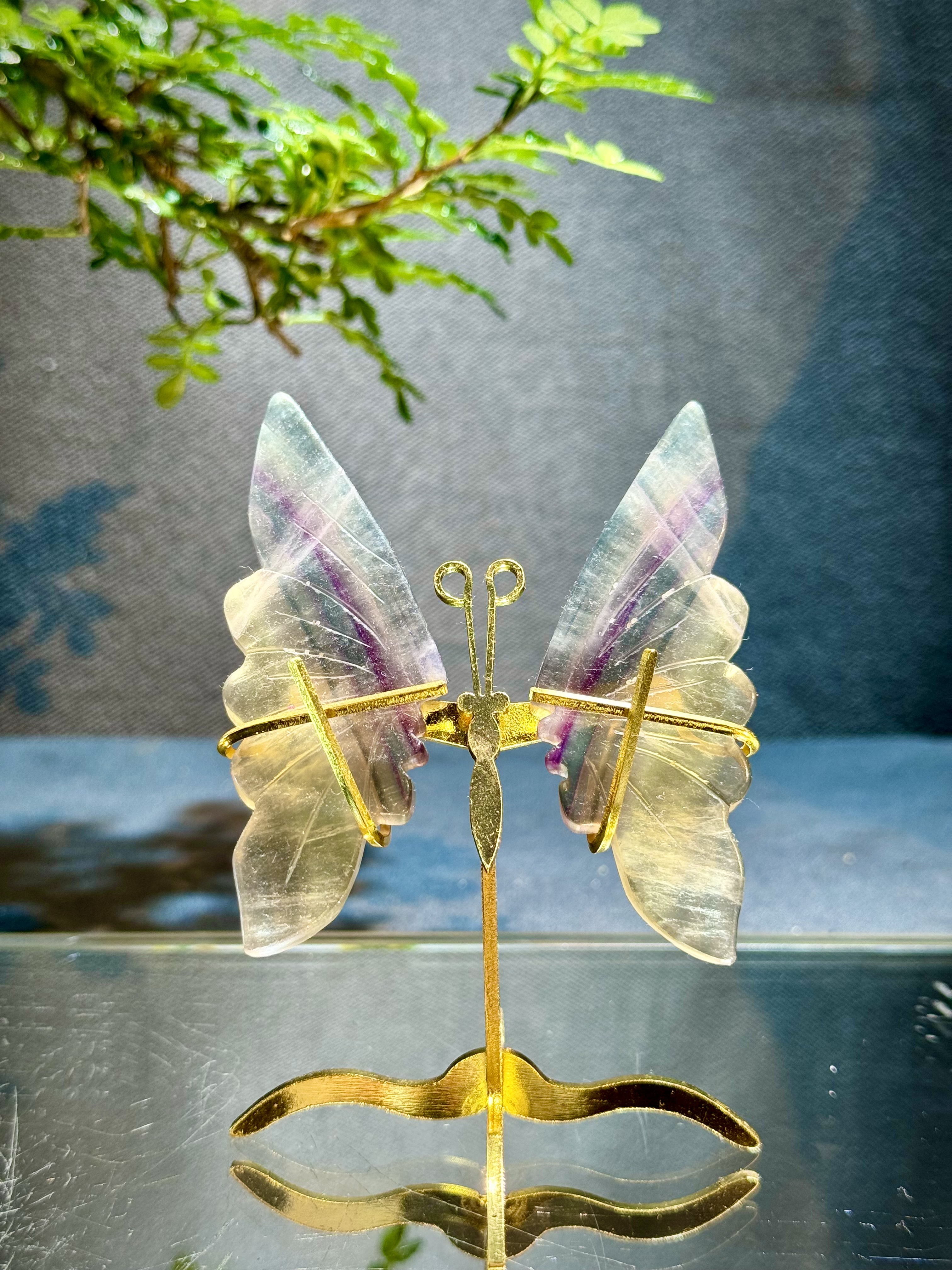 螢石蝴蝶擺件 5903