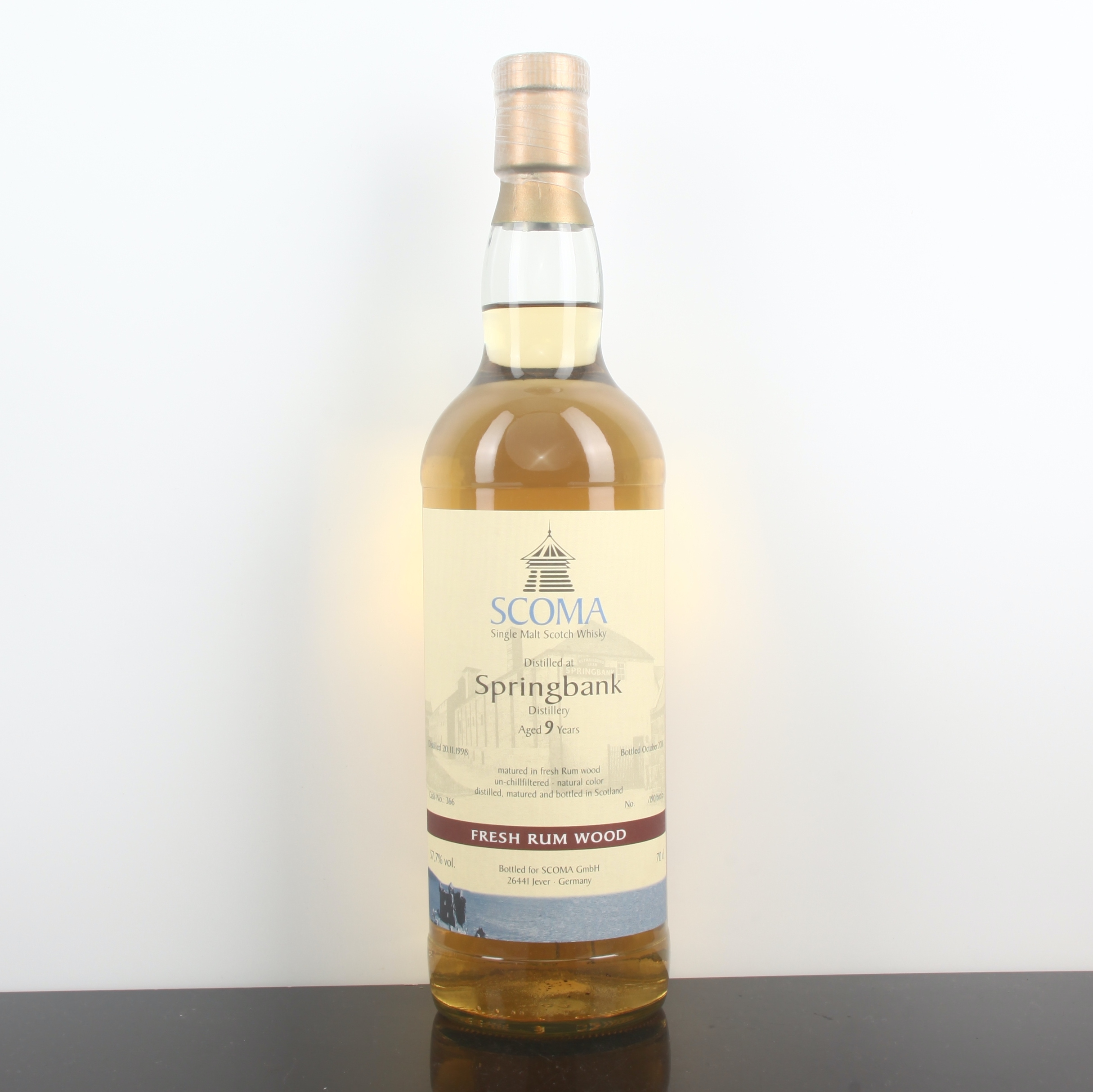 Scoma Springbank 1998/2008 9YO Fresh Rum Wood #366 57.7% @