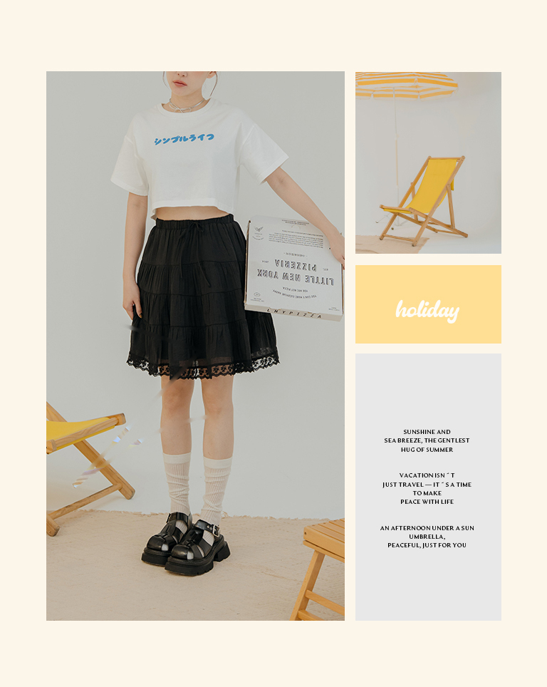 Lace trim design cake skirt two colors for sale【03010885】in stock+pre-order