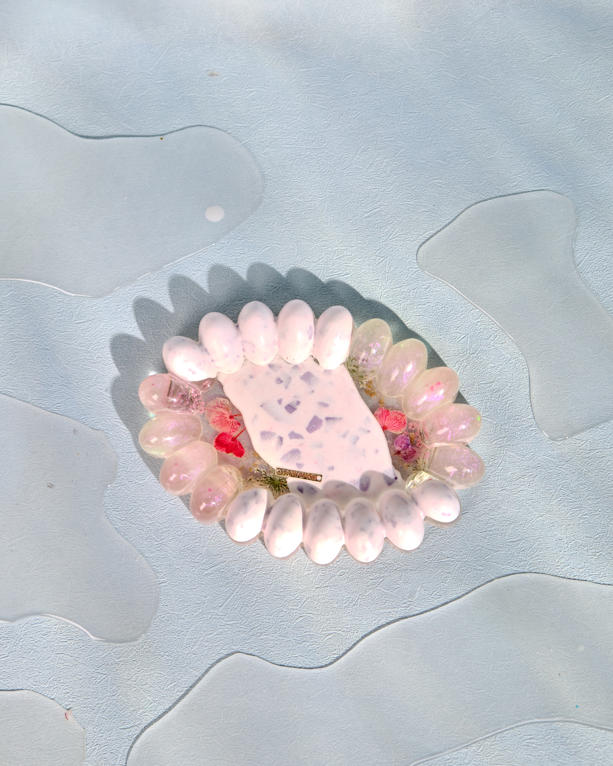 12502 Resin Pressed Flower Plate