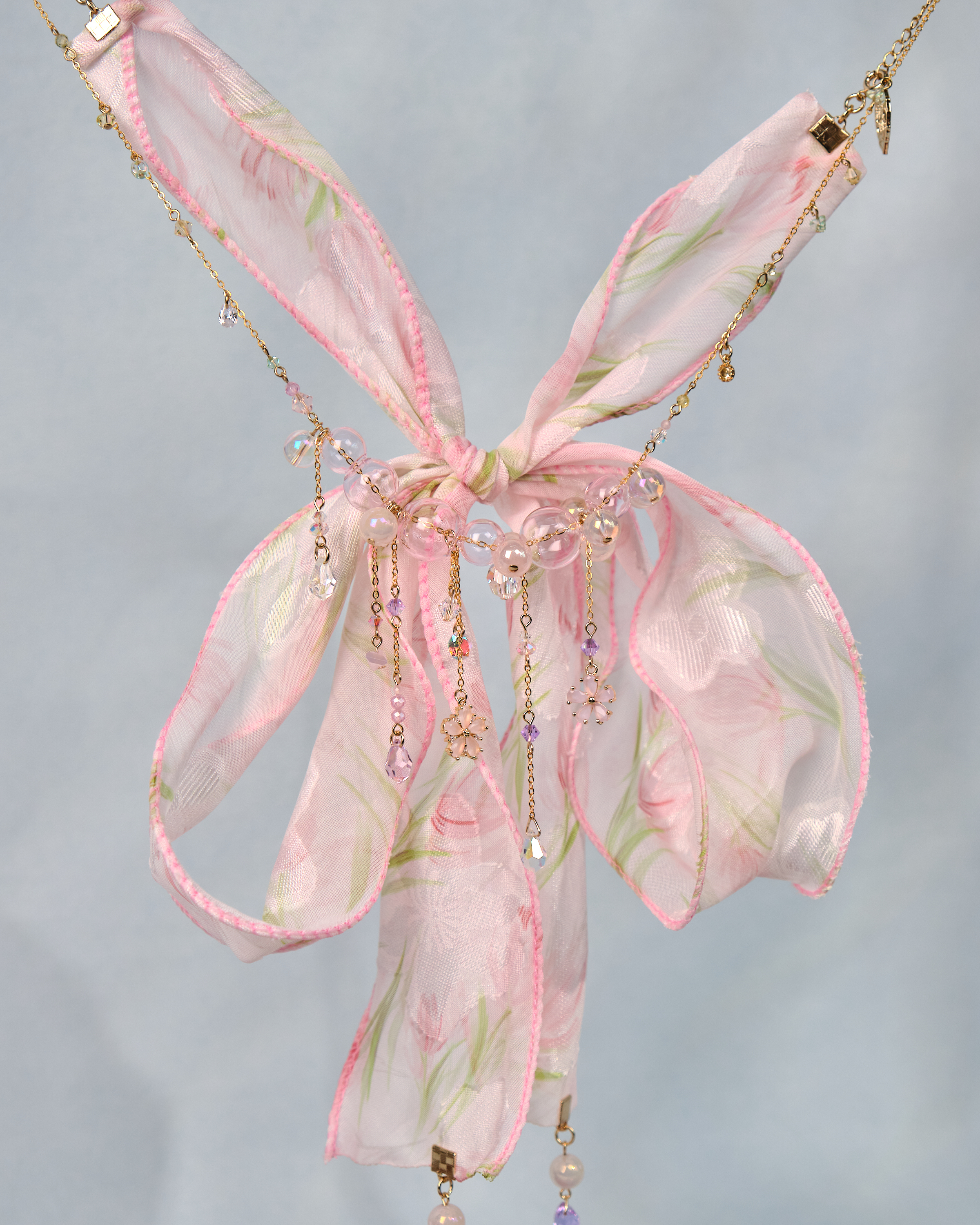 12492 Bubbly Ribbon Long Necklace