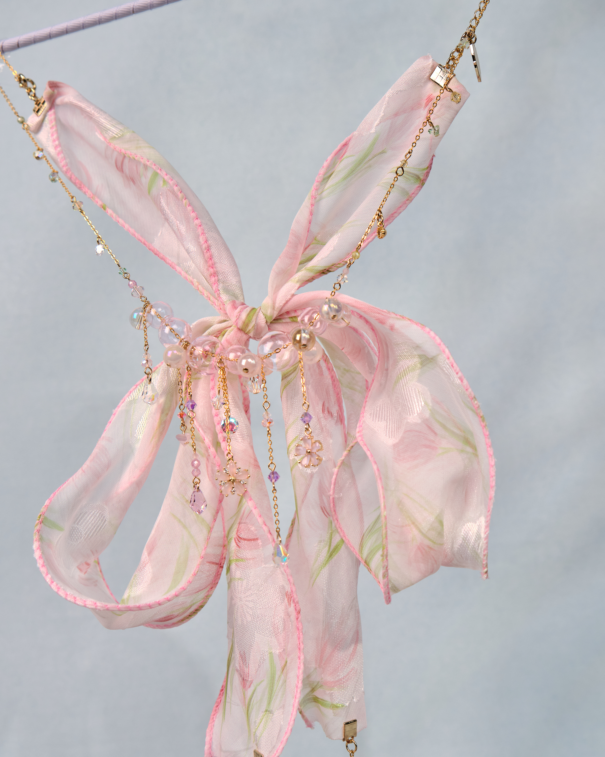 12492 Bubbly Ribbon Long Necklace